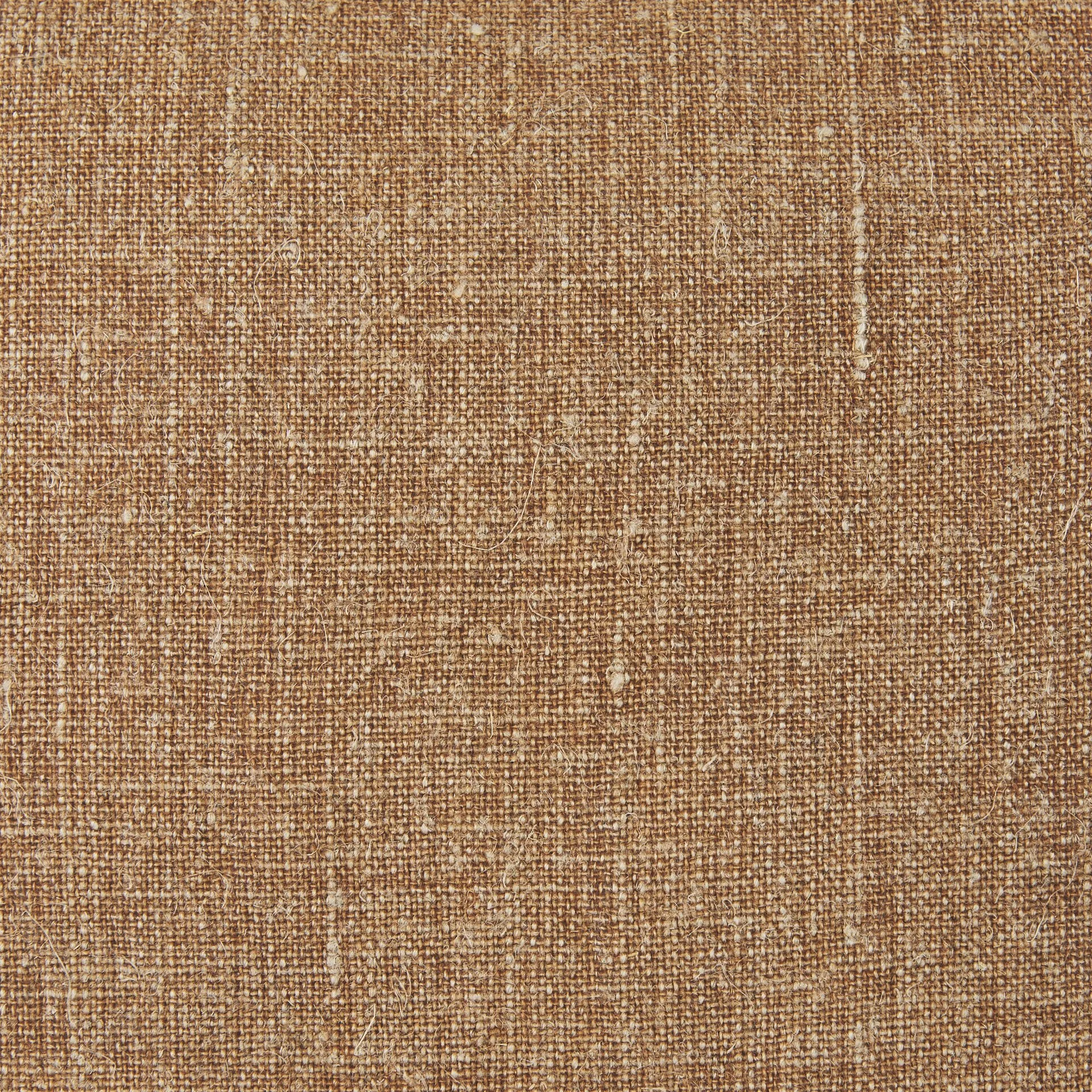 fabric detail on rust linen textured pillow cover. (Copy) (Copy)