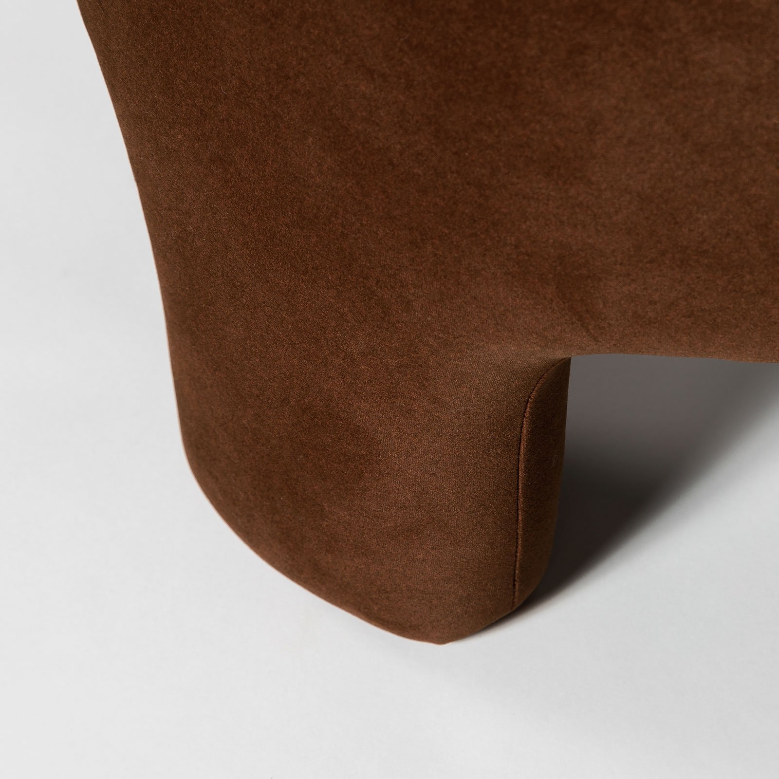 3 Ottoman - Velvet Chestnut Fabric Detail