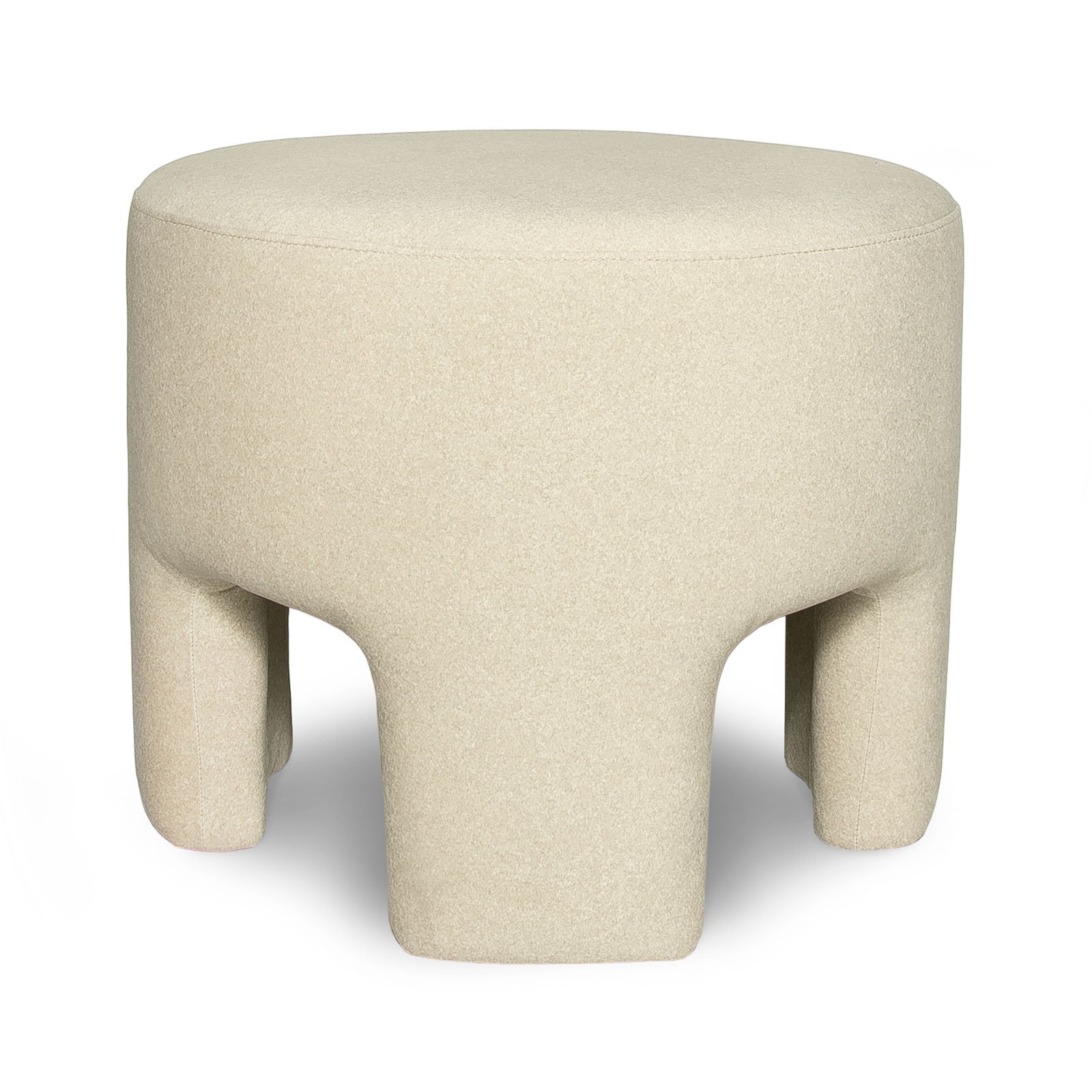 3 Ottoman - Velvet Natural Product Detail