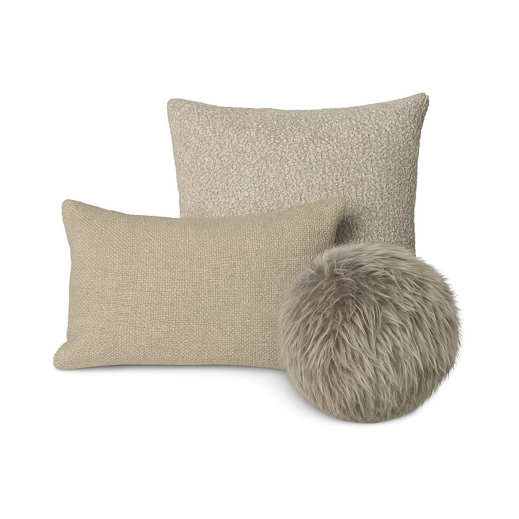 The complete 3 Cushion Set — square, lumbar, and sphere cushions — displayed on a clean white background.png