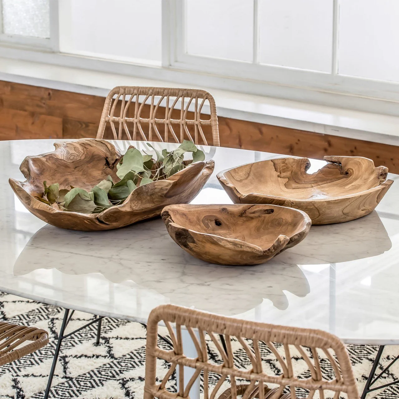 Live Edge Decorative Bowl Set