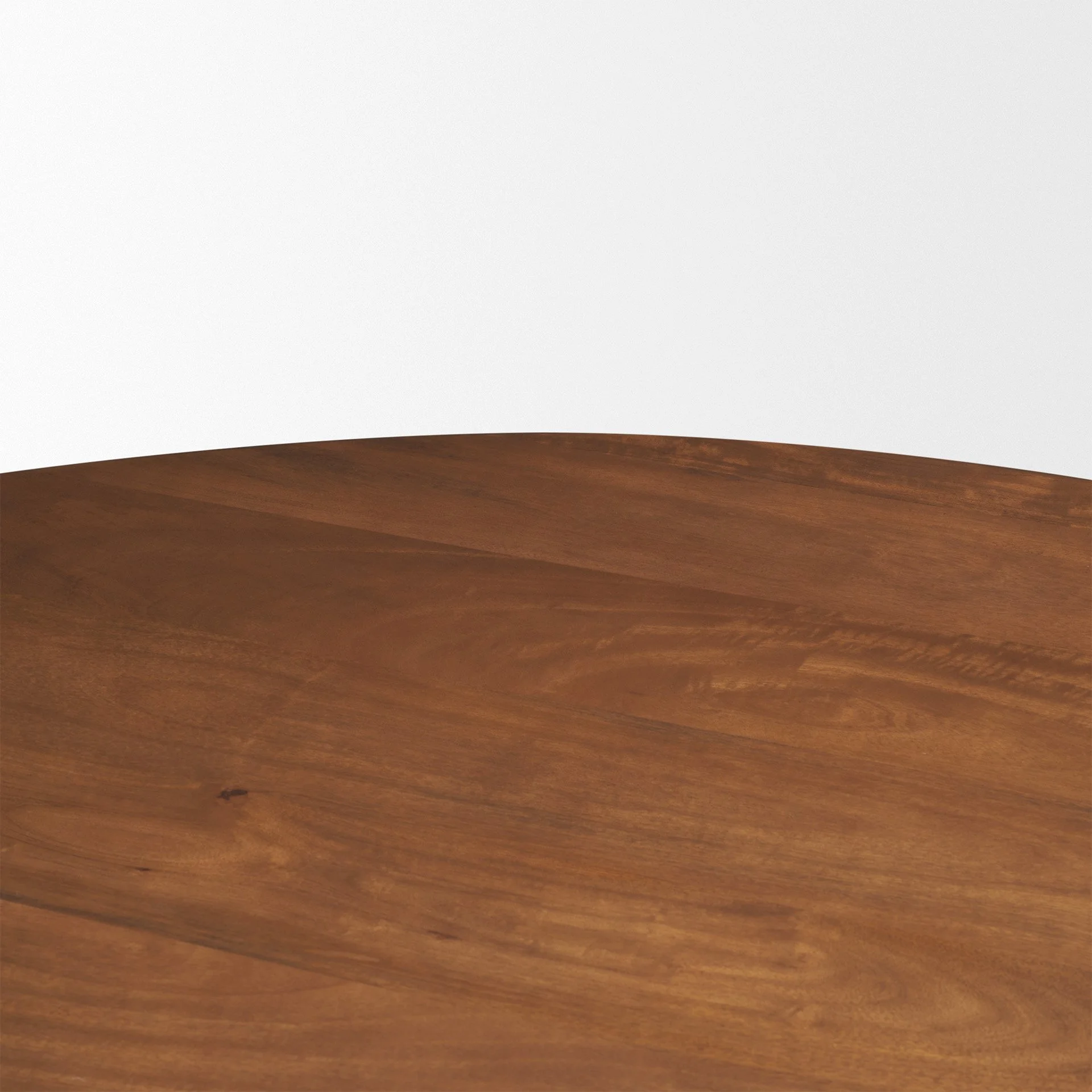 Brown 42" Hoursglass Base Round Dining Table - Top Detail.jpeg