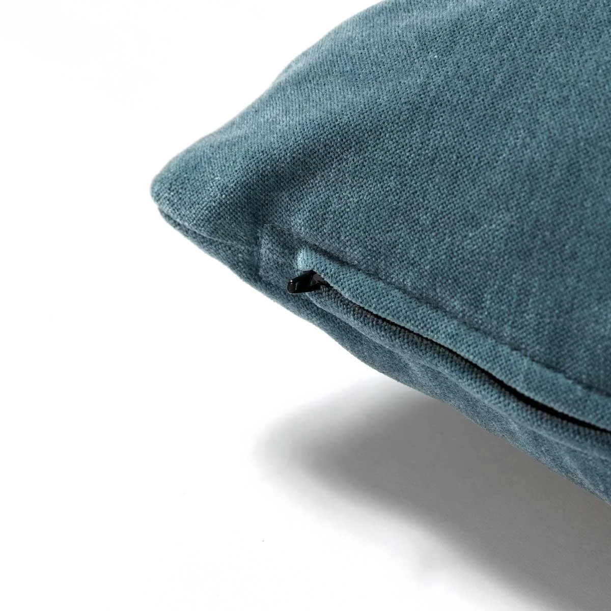 Zipper Closure Lake Blue Throw Cushion.jpg