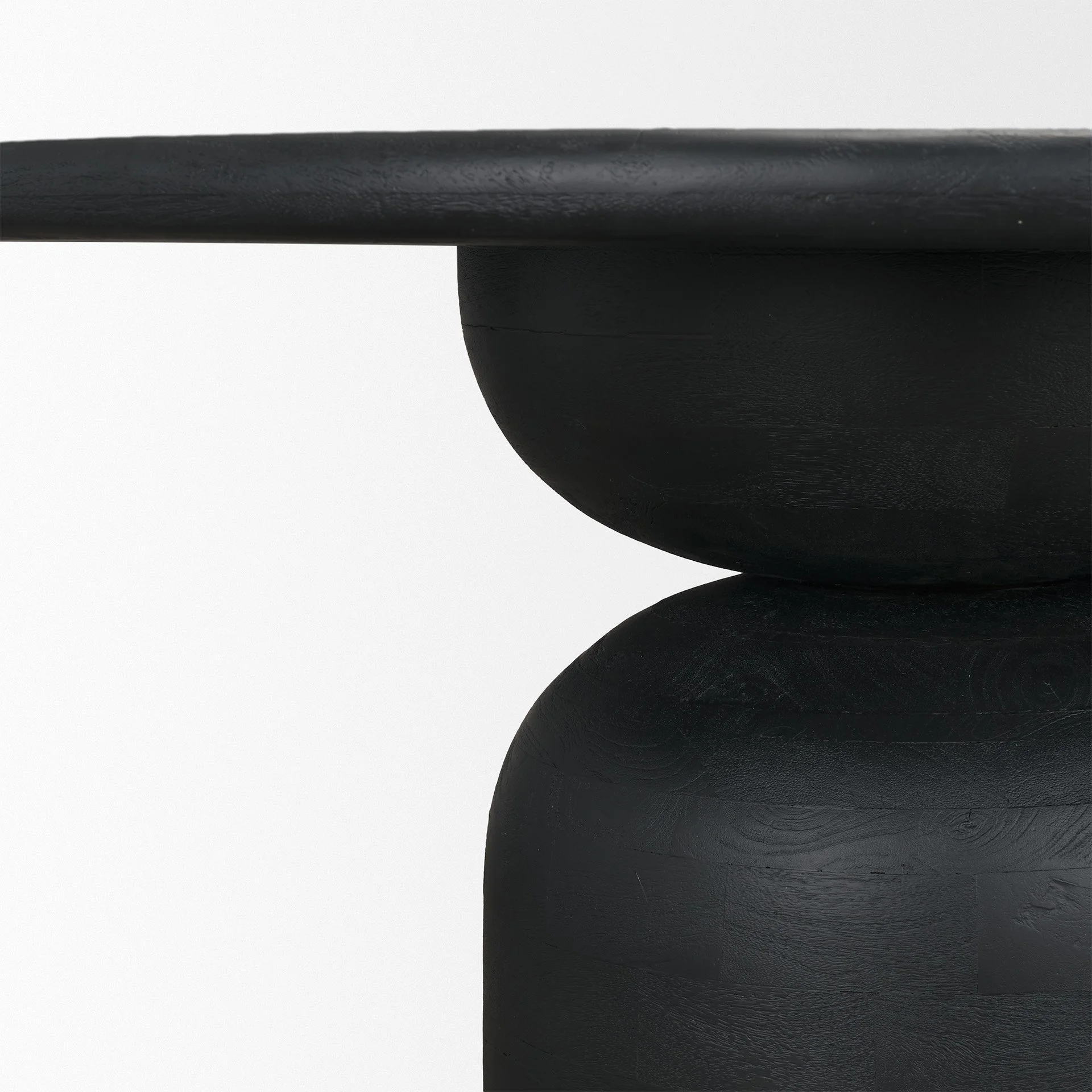 Hourglass Detail on the Black 60" Hourglass Base Round Dining Table.jpeg
