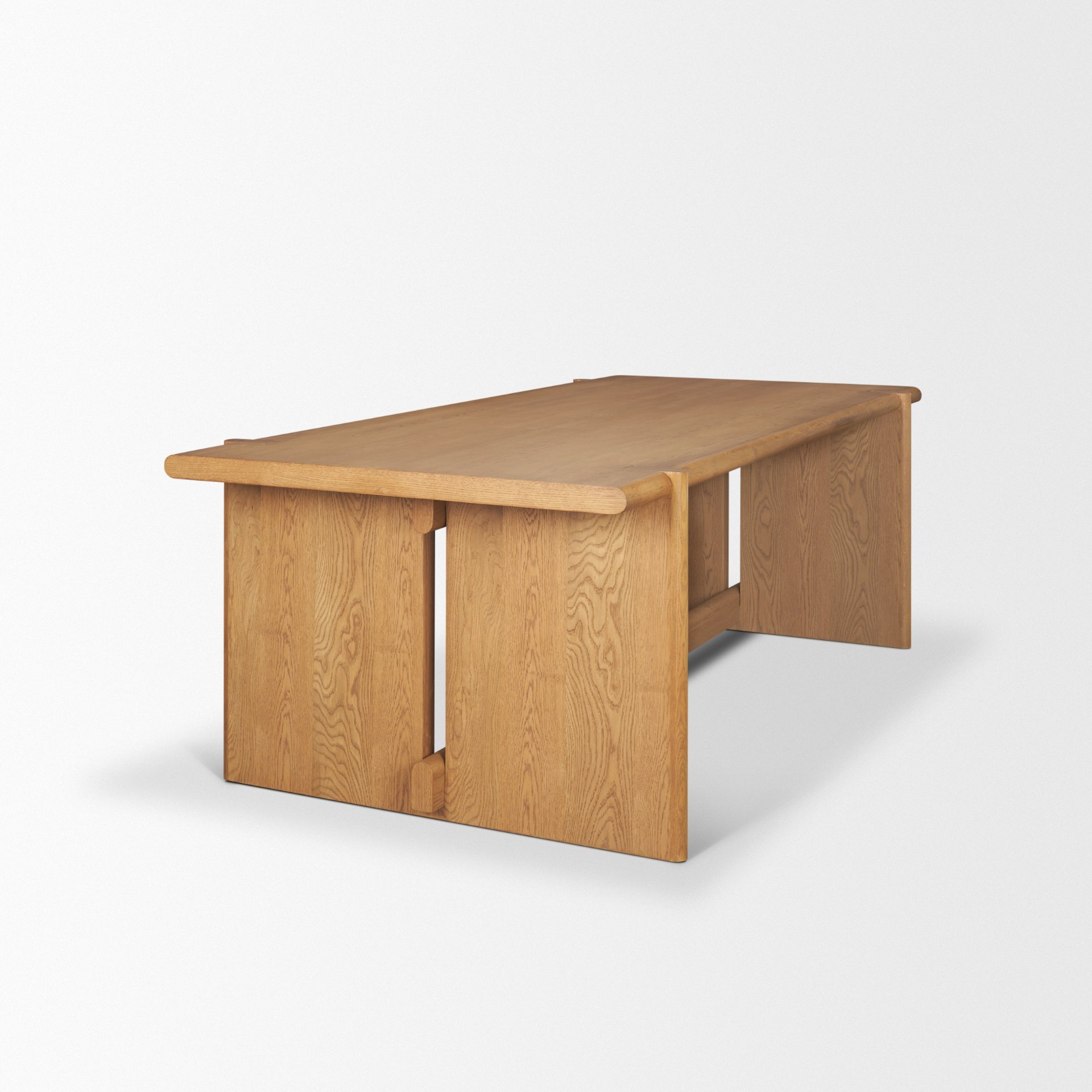 Side View of Solid Oak 5 Oak Dining table.jpeg