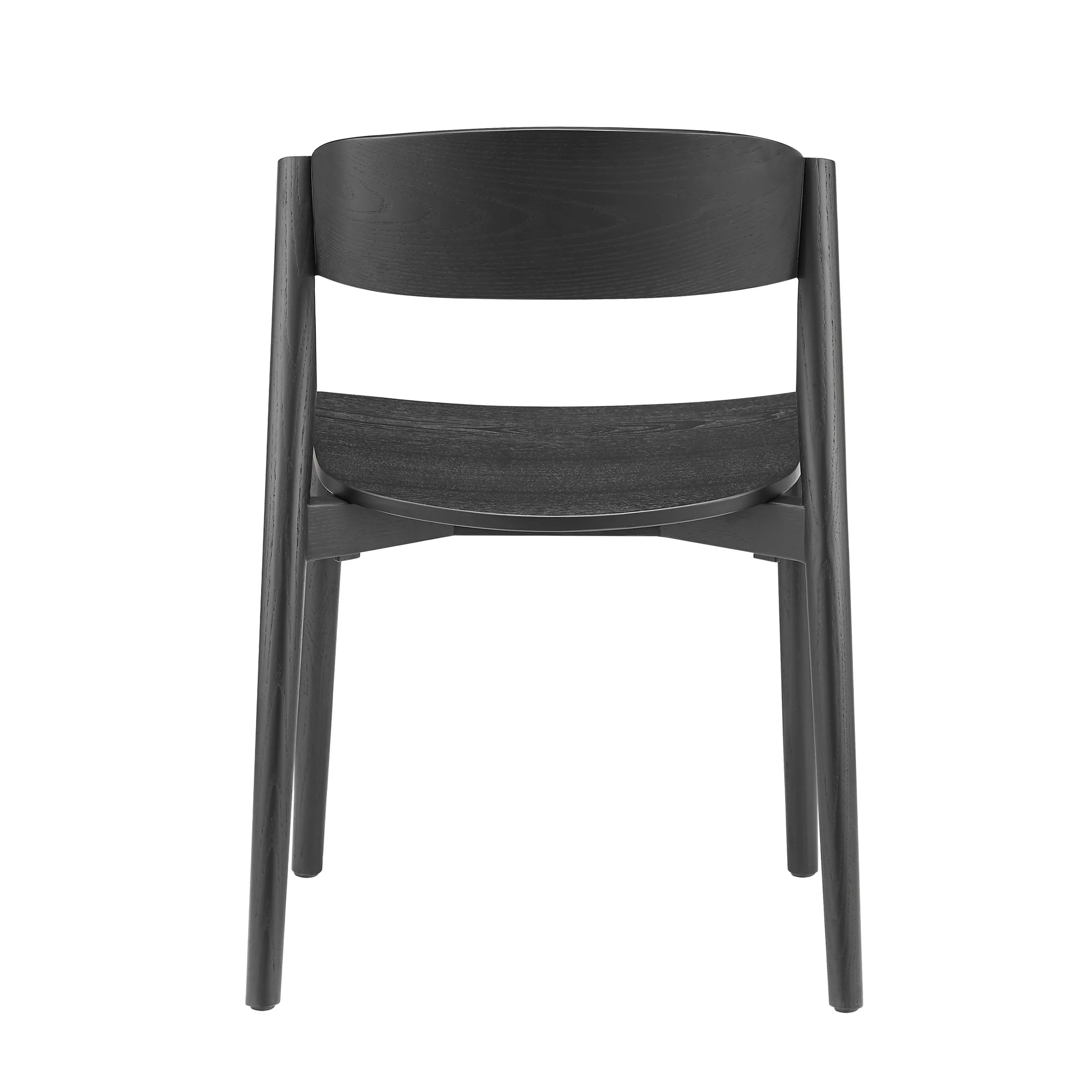 Back of Stackable Dining Chair Wood Black.jpeg