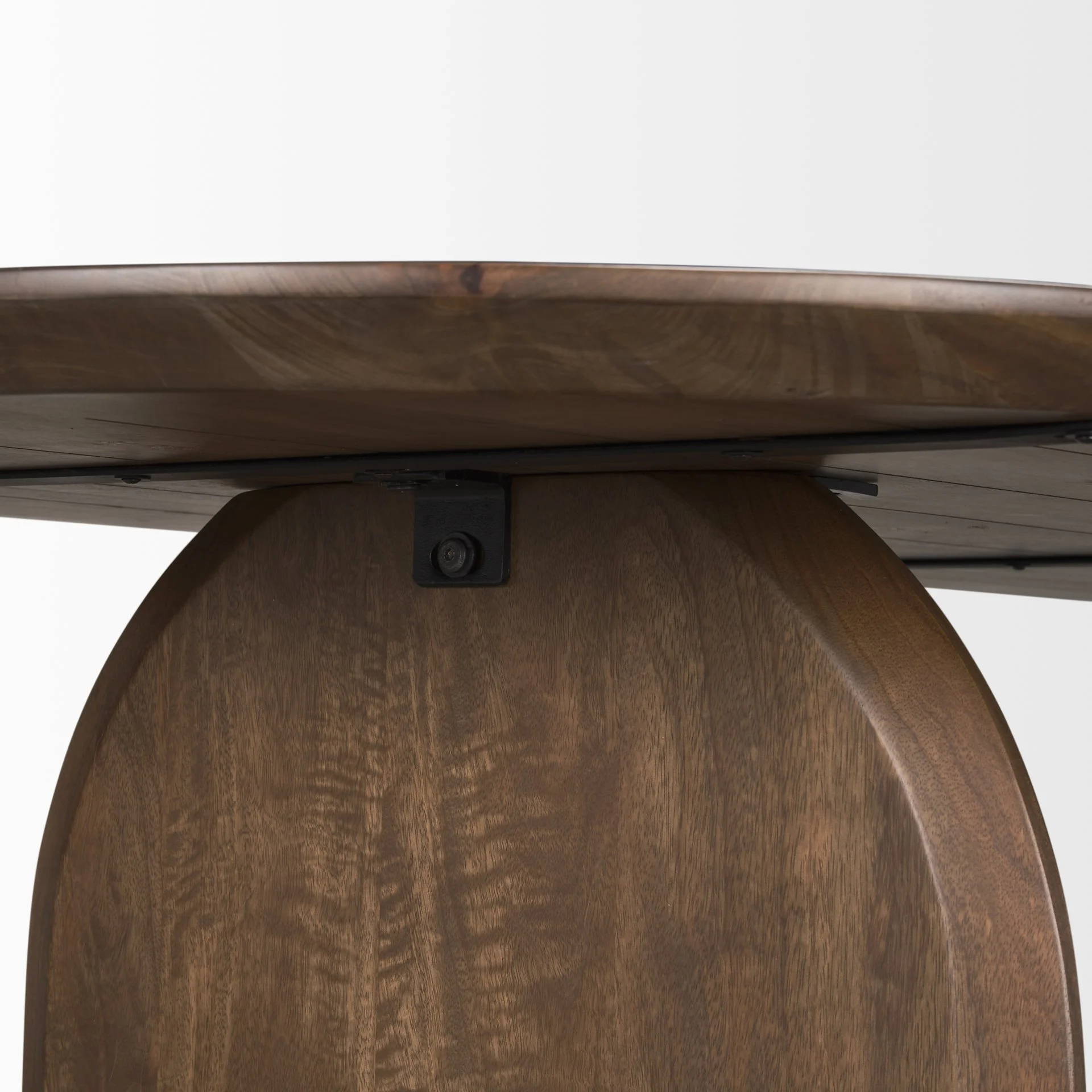 Hardware detail on Arched Dark Brown Table.jpeg