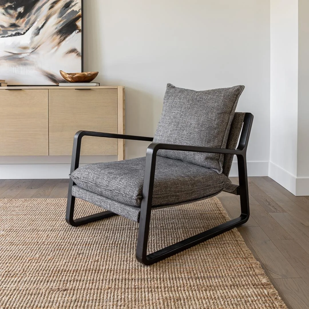 Upholstered Heather Grey Black Wood Slink Back Chair - 012.jpg