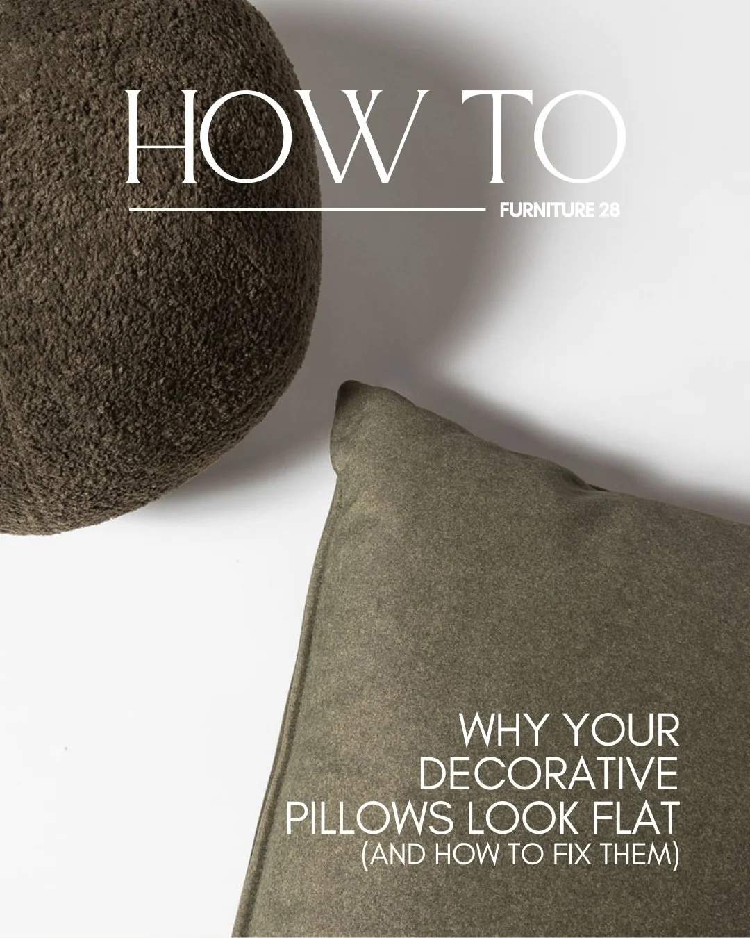 Blog photo for pillow insert sizing guide.