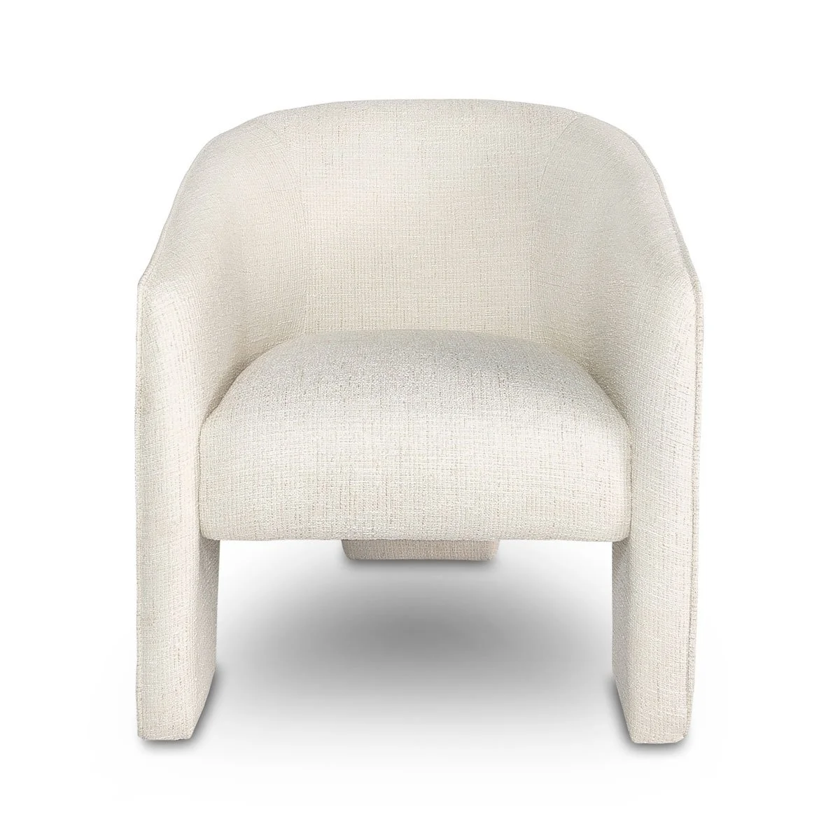25 Upholstered Chair 3 Legged Chair in Cream Fabric.jpeg