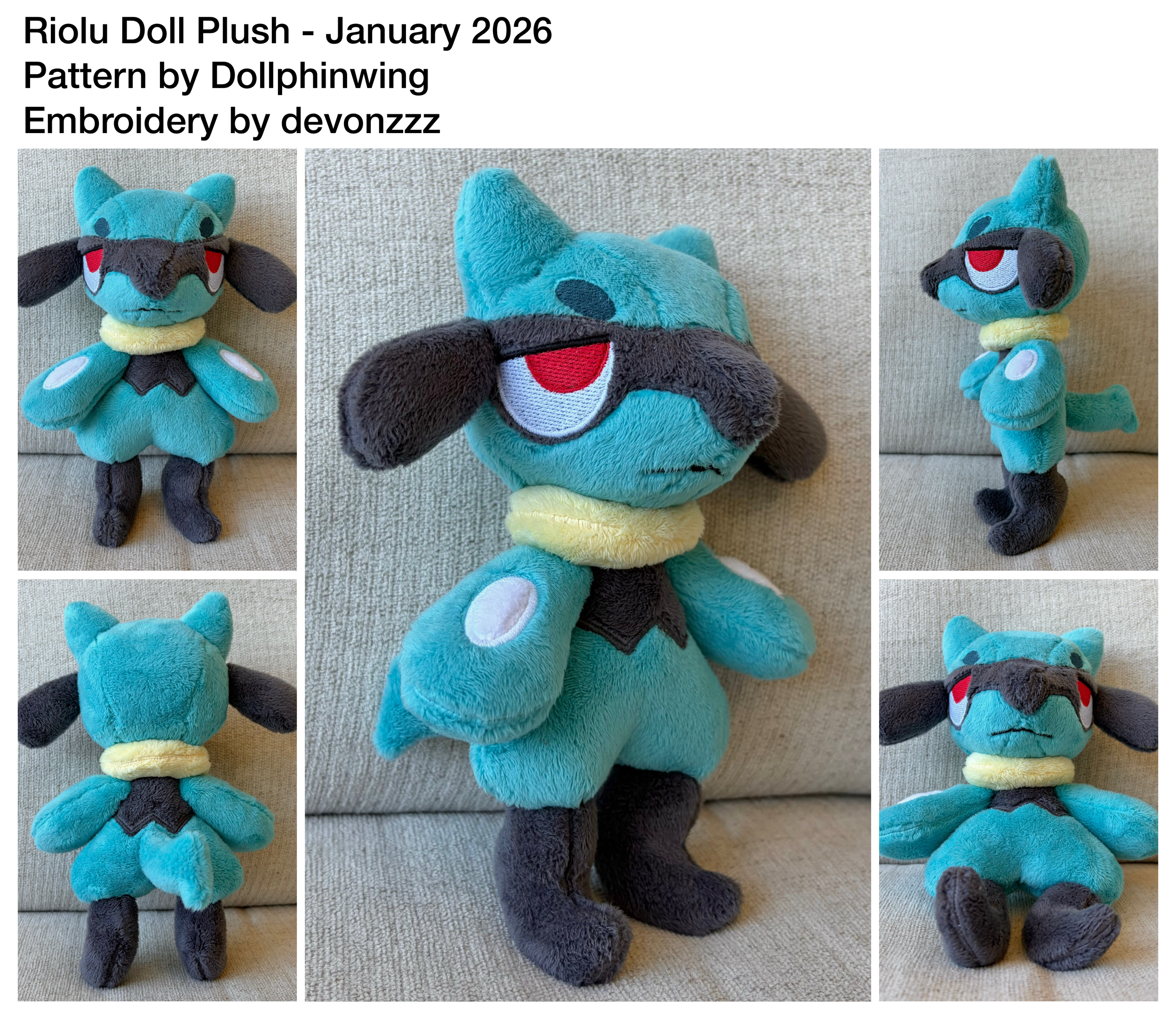 Riolu Doll Plush