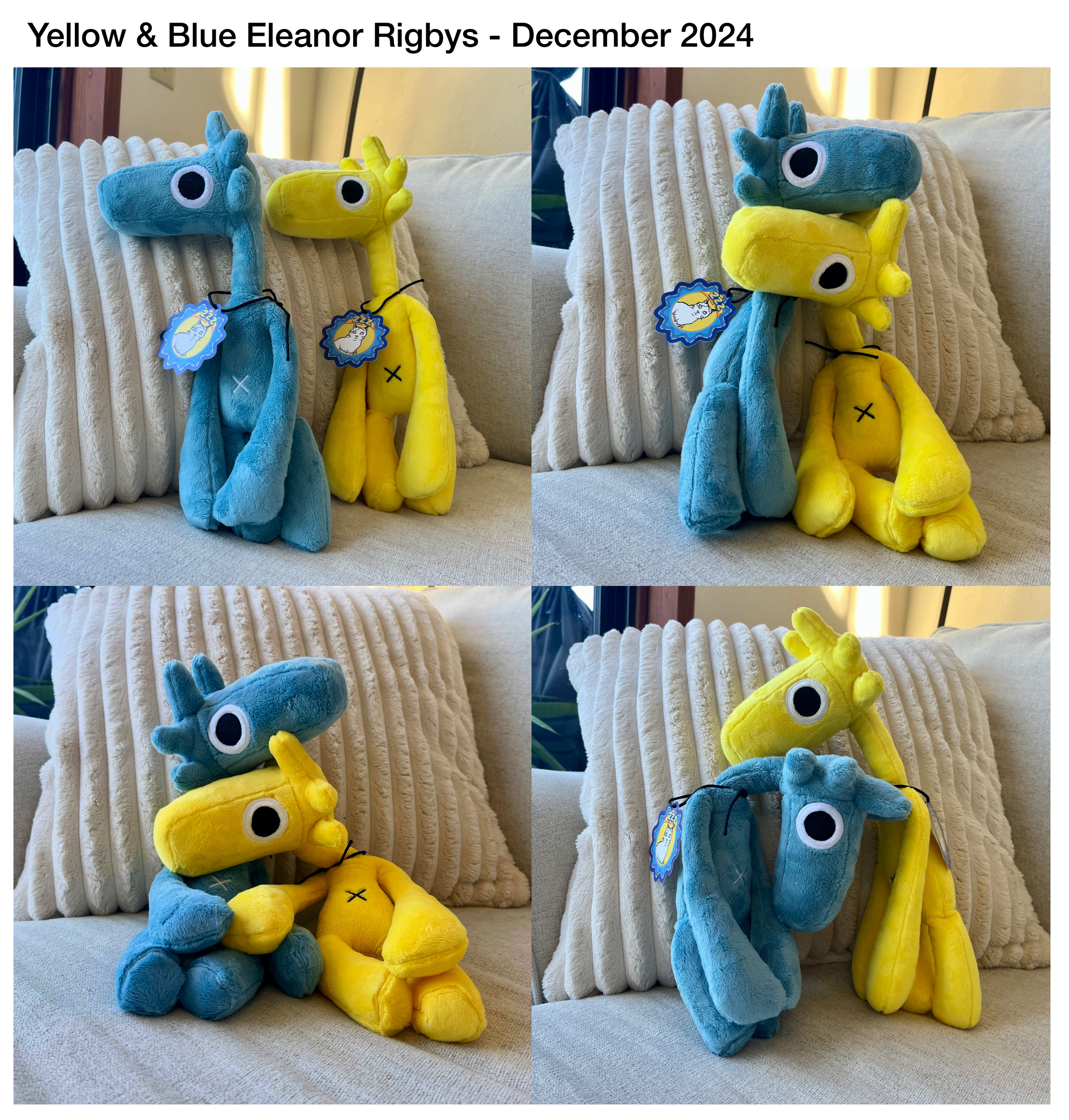 Yellow and Blue Eleanor Rigbys