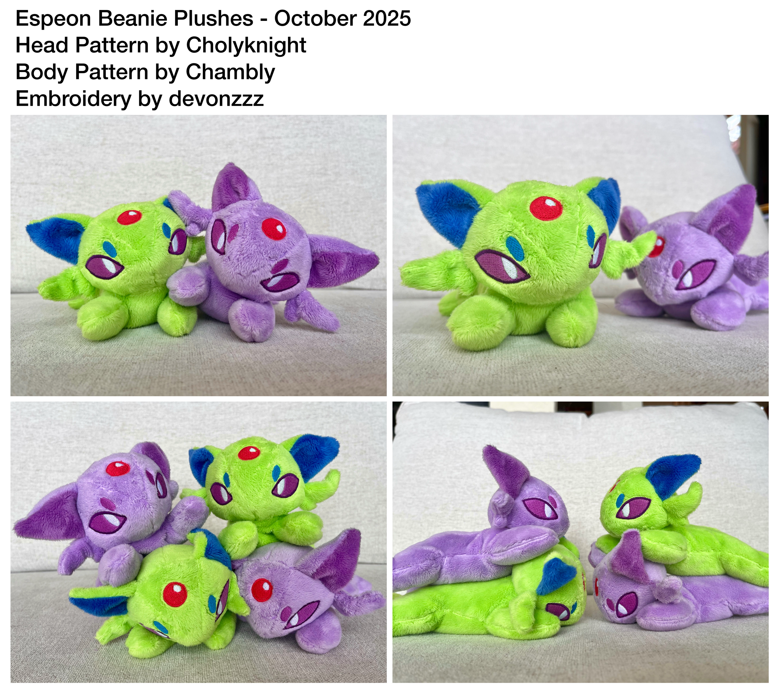 Espeon Beanie Plushes