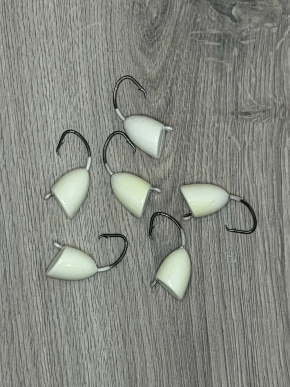 Glow White SurfChatter Float Hook 6-Pack — SurfPro Tackle - top