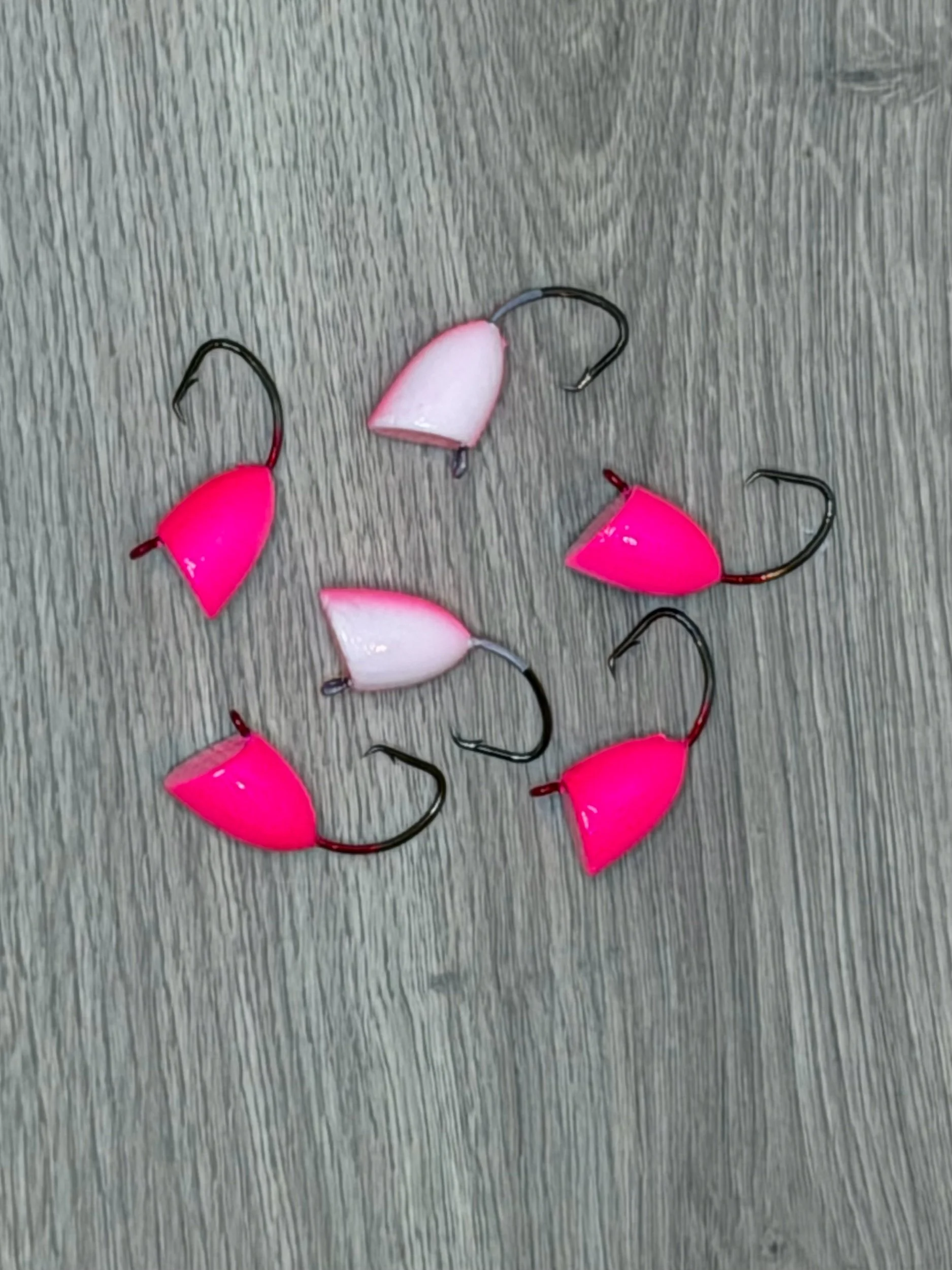 Pink/White SurfChatter Float Hook 6-Pack