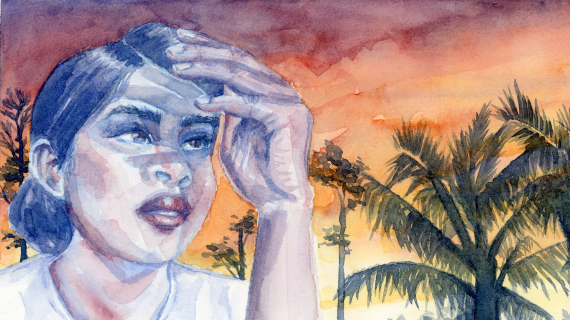Blue (6"x11" Watercolor on Paper), Proof Pilot - Minority Health Month 2022