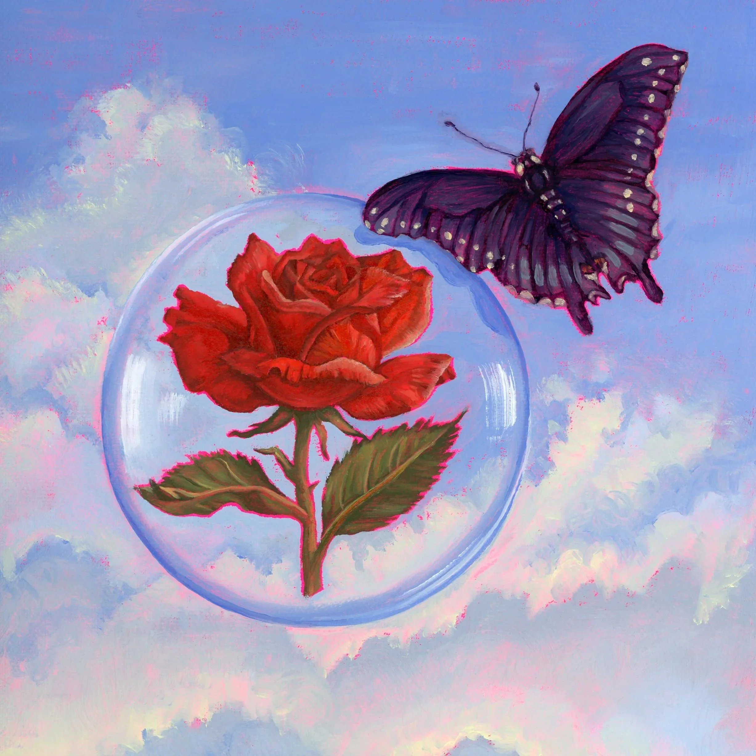 Fleeting Contention (10"x 10", Oil on Canvas) 