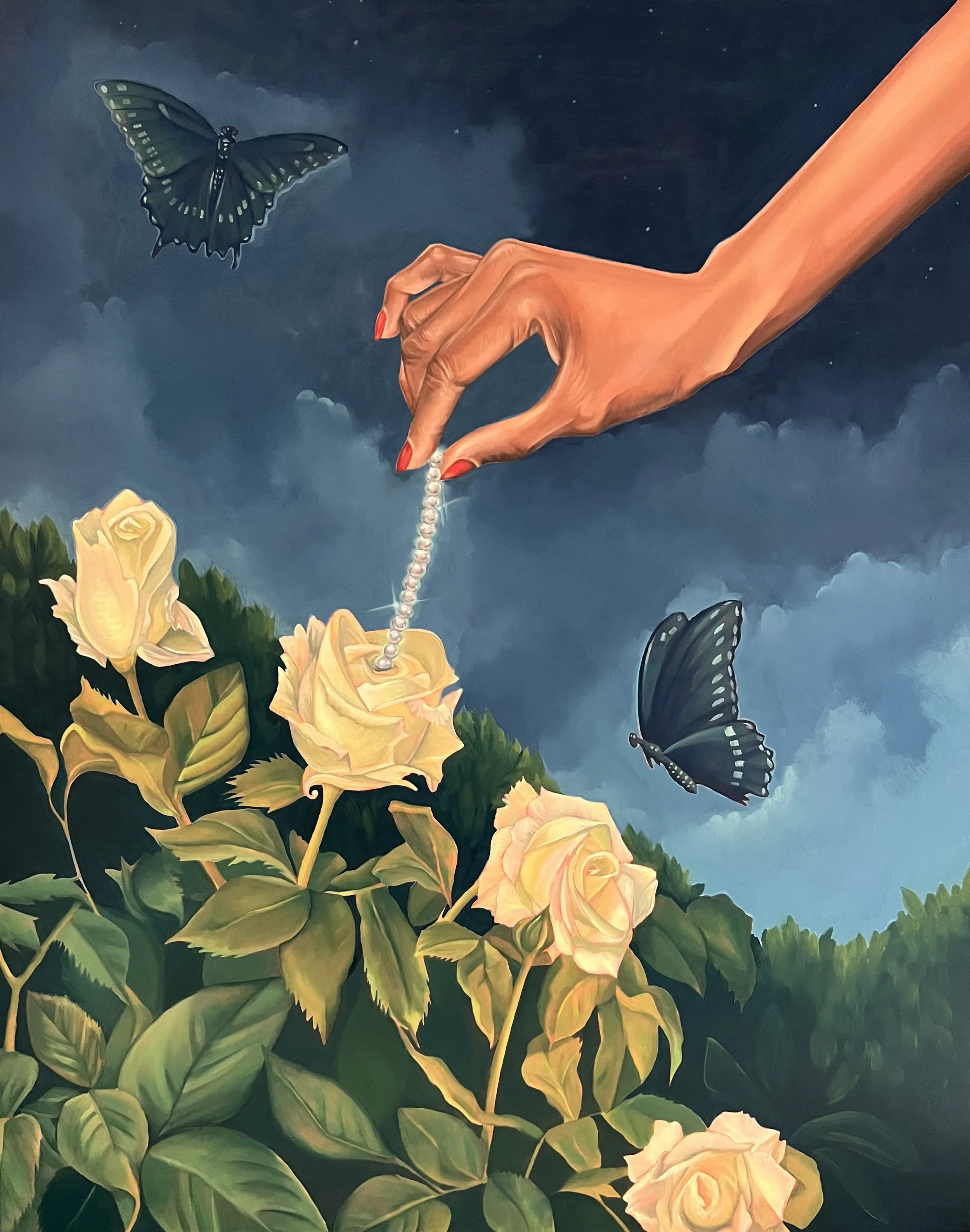 Late Bloomer (30"x 24", Oil on Canvas) 