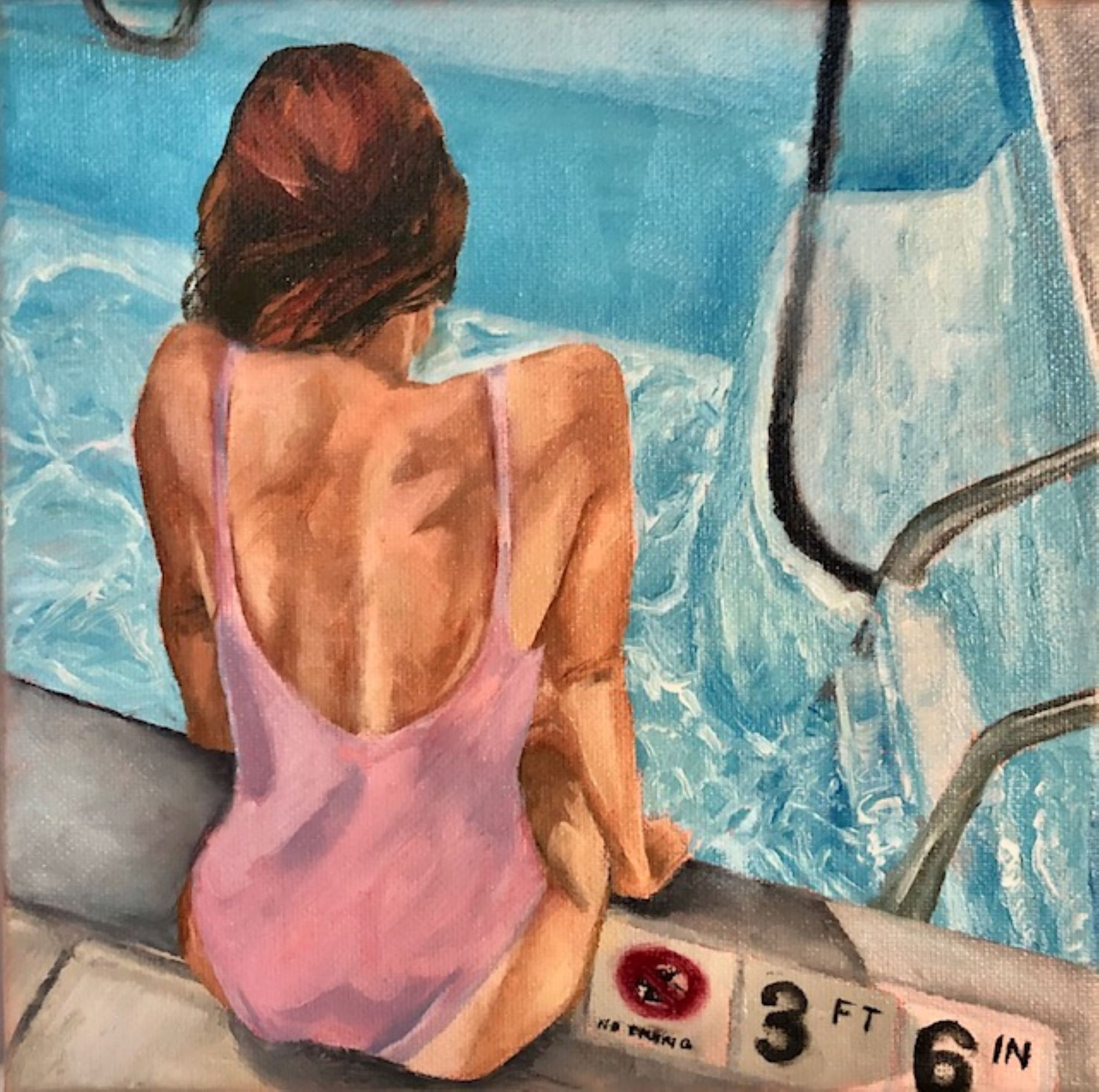 Skip Day (8"x 8", Oil on Canvas)