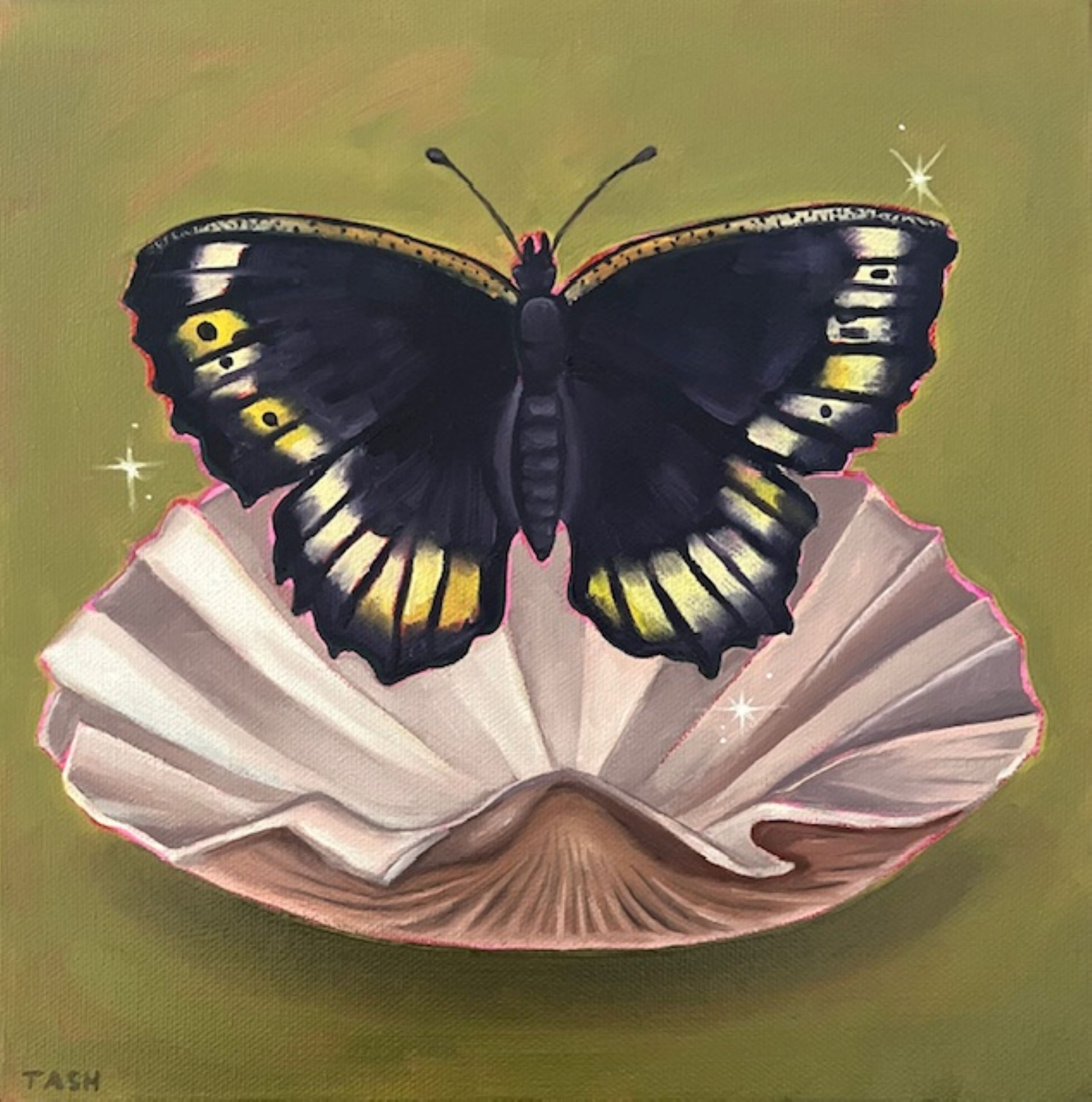 New Beginnings (10"x 10", Acrylic and Oil on Canvas) - Sold