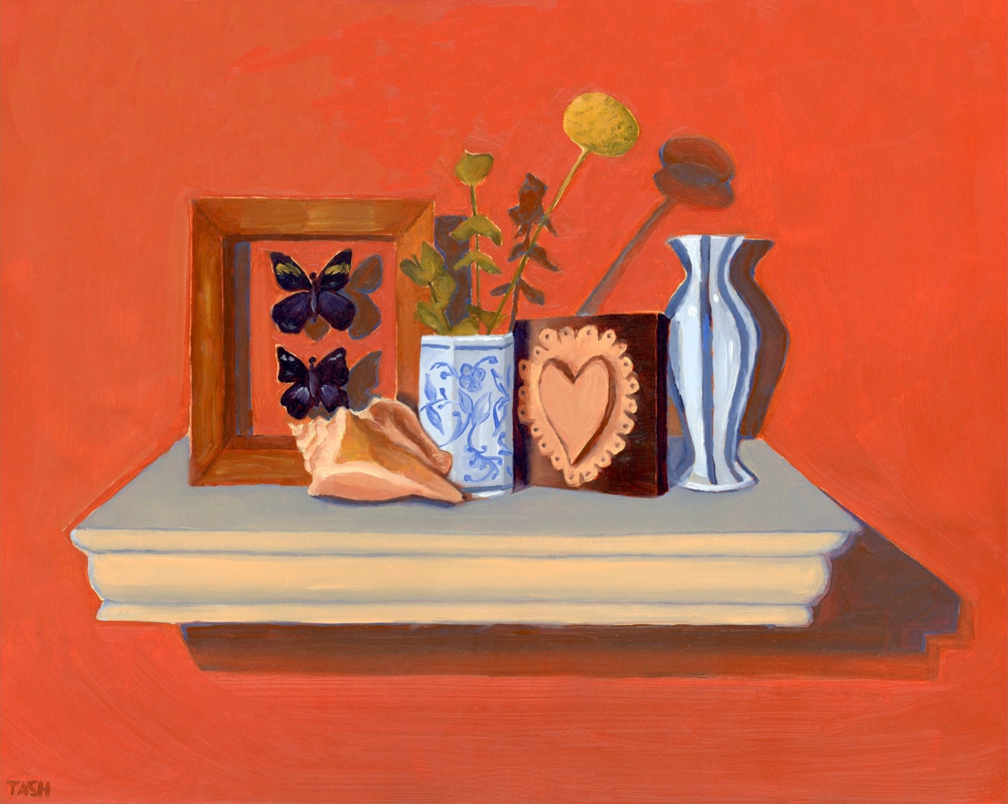 "Altar to Vacation" (11"x14", Acrylic and Oil on Cradled Wood Panel)