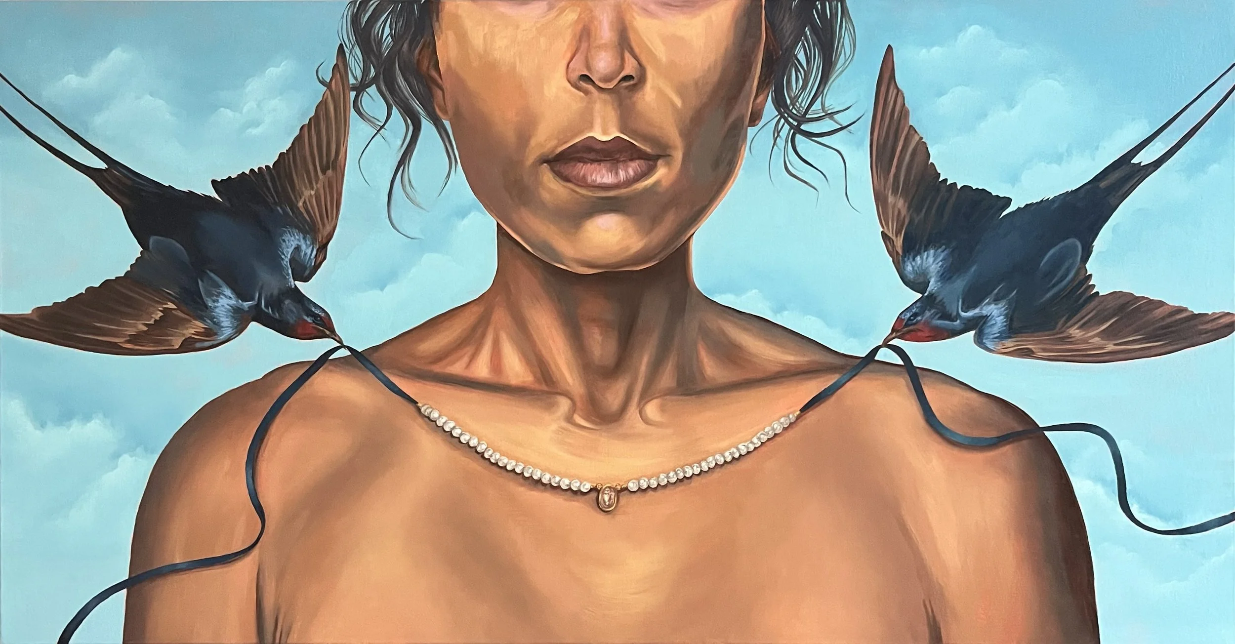 Bird Songs (20" x 38", Oil on Canvas) 