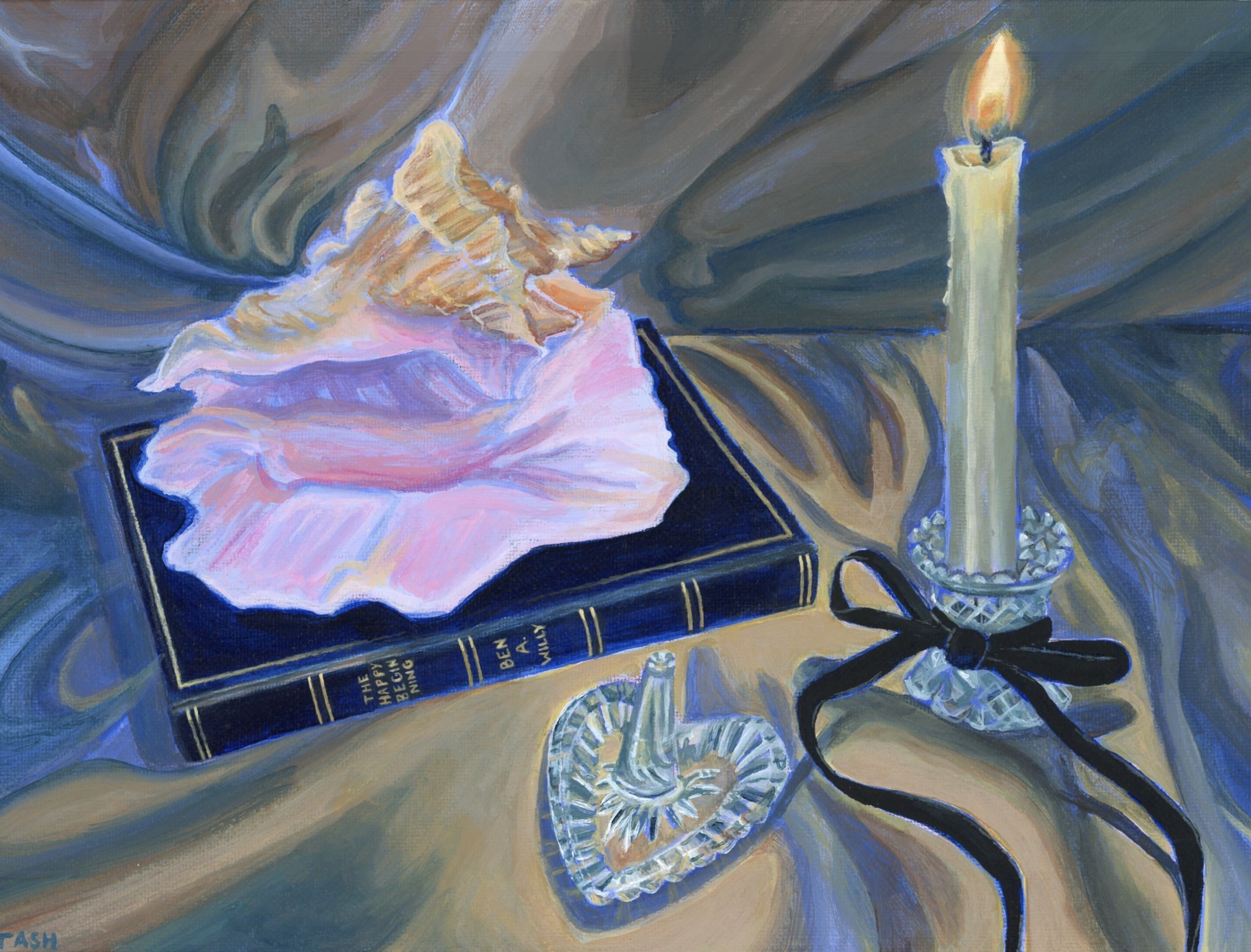 The Happy Beginning (9"x12", Acrylic on Canvas Panel)