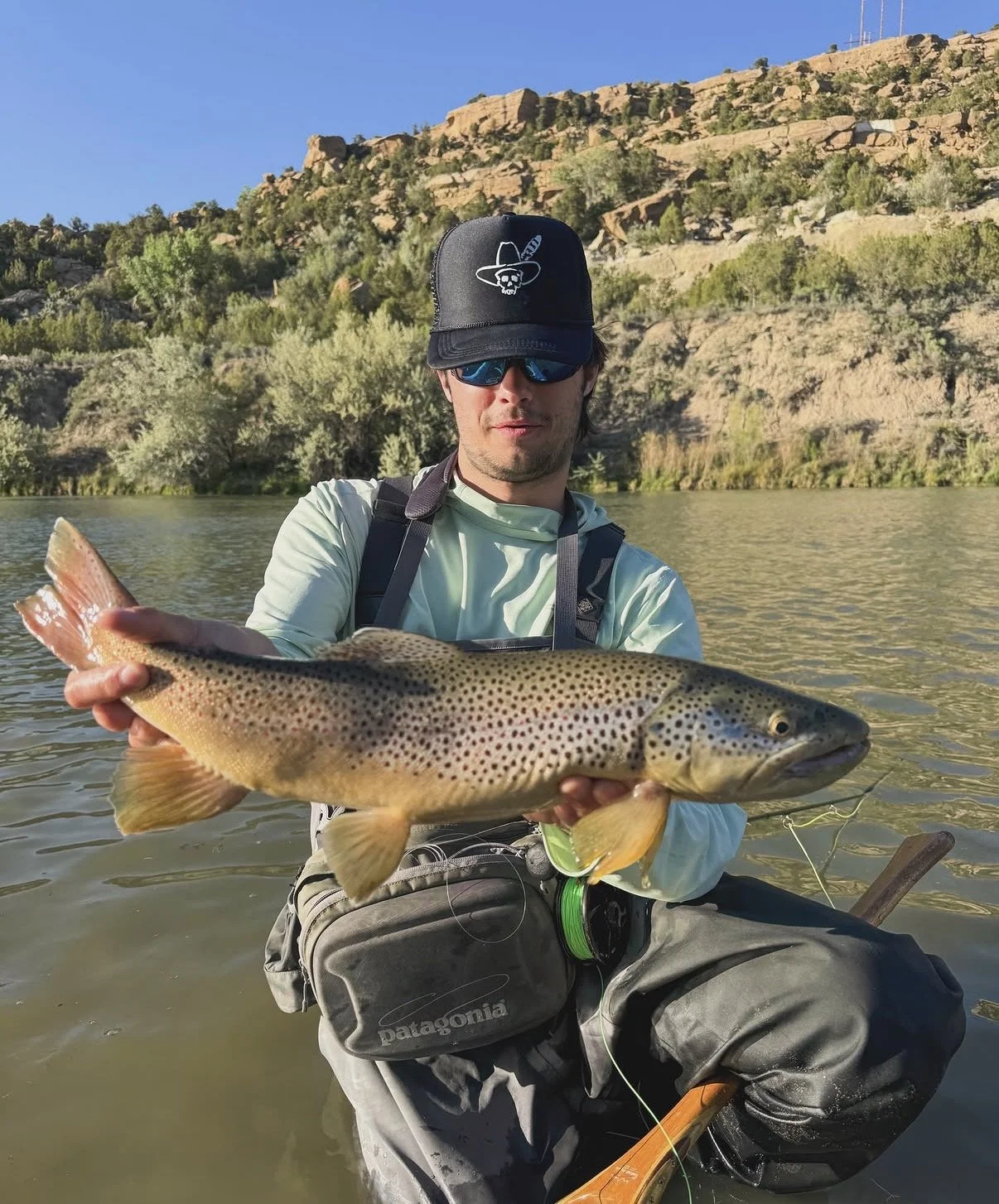 Calder Allen on the river.