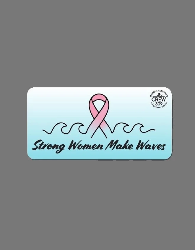 Strong Women Make Waves Car Decal