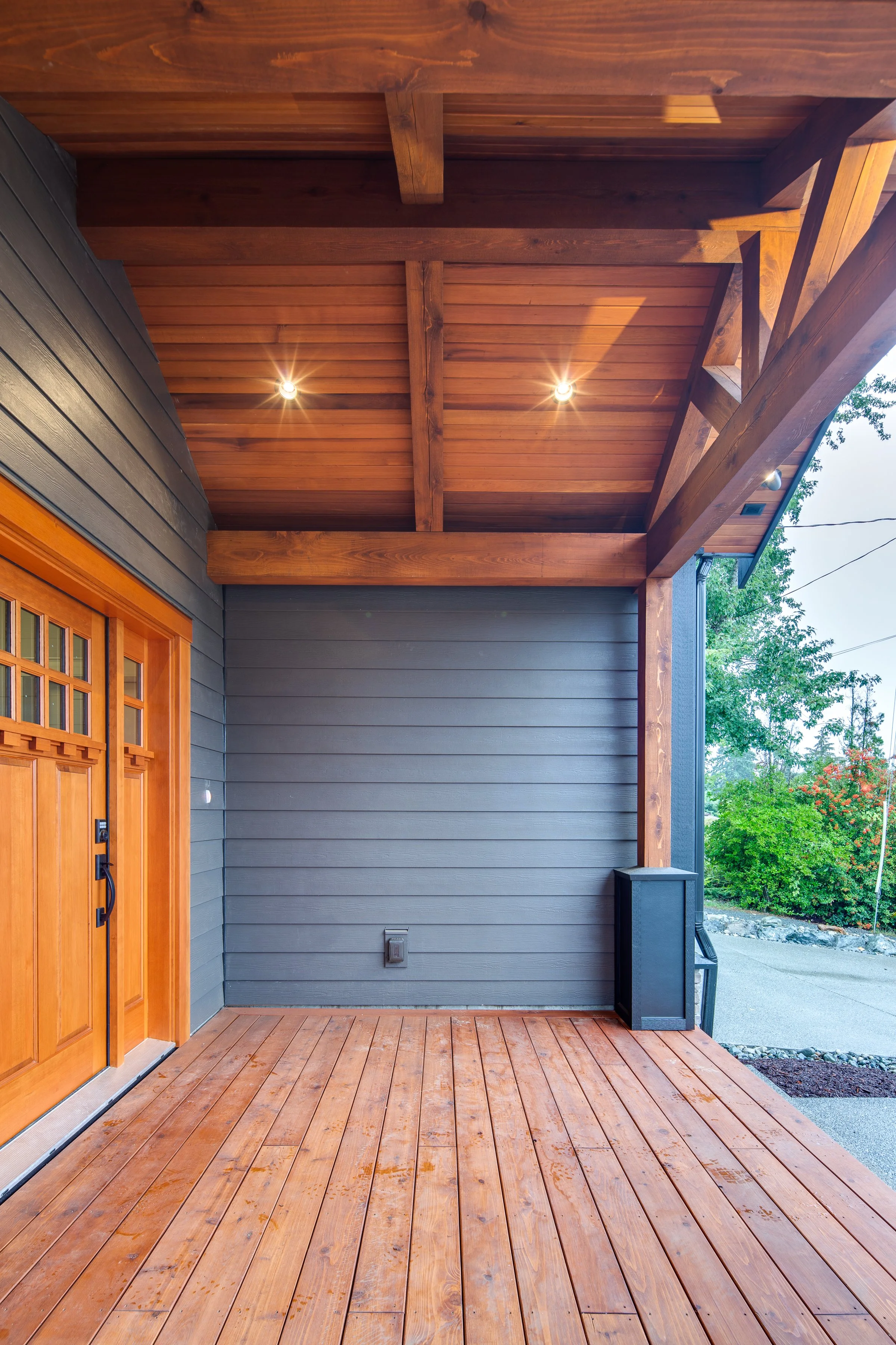 Rovere - Front Entry for Nanaimo Custom Home Build