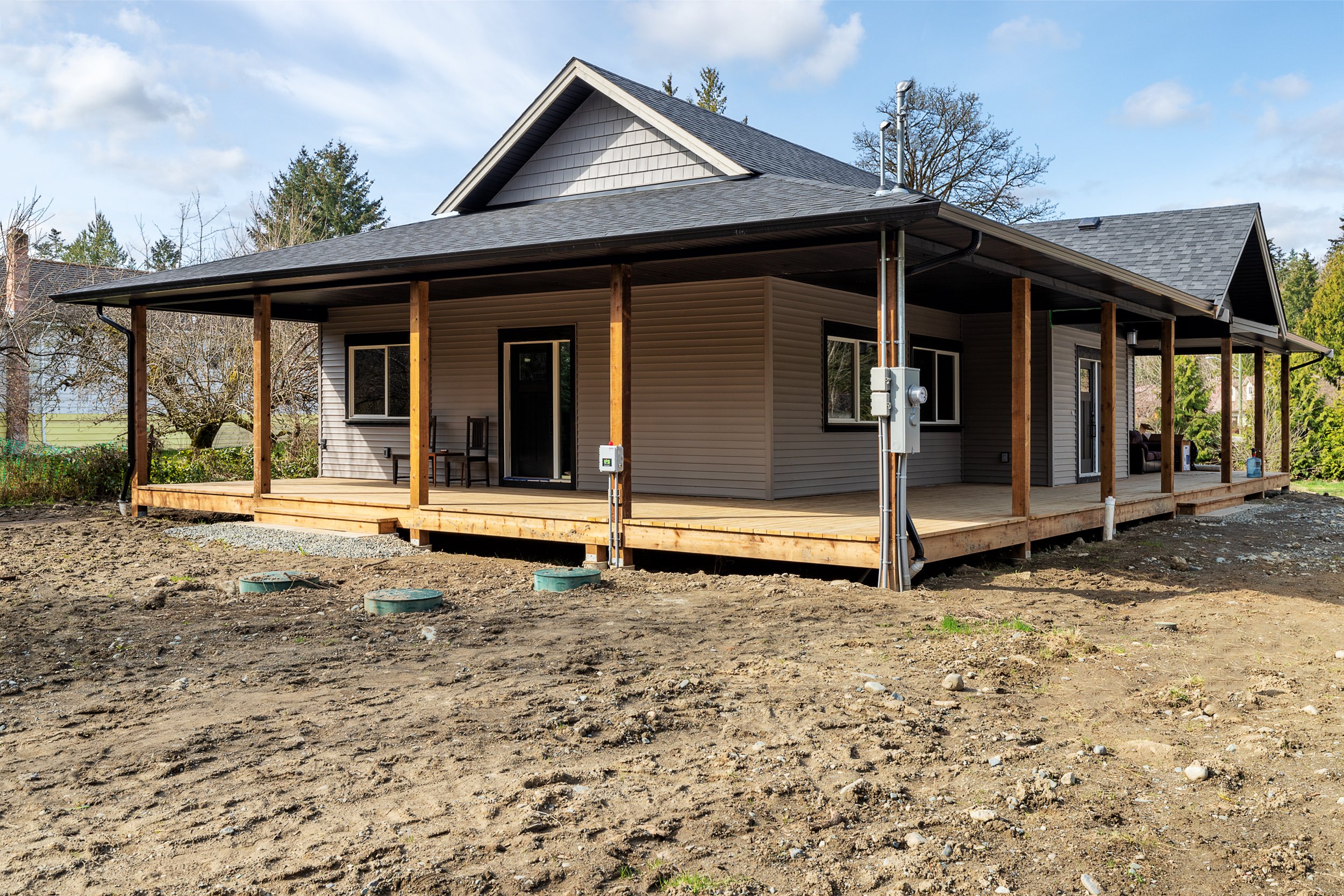 Angus - Wrap Around Deck for  Cassidy Custom New Home Build