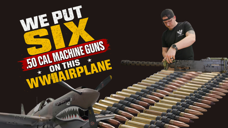 Building Six M2 Machine Guns for a World War II P-40 Warhawk