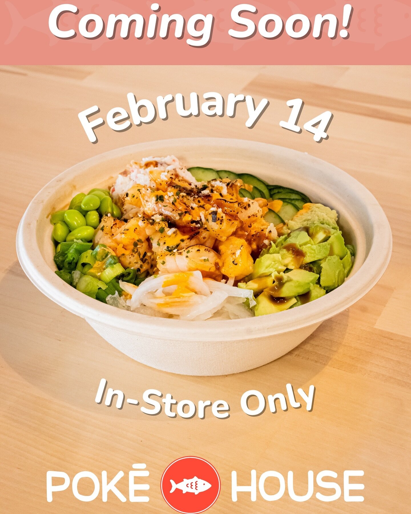 Only one more week until we release our new bowl!🤤🤤 Our new bowl is limited time only and available only in-store. Come visit any of our locations on February 14th to try out our new bowl!

#pok&eacute; #eeeeeats #pok&eacute;bowl #f52grams #pokebow