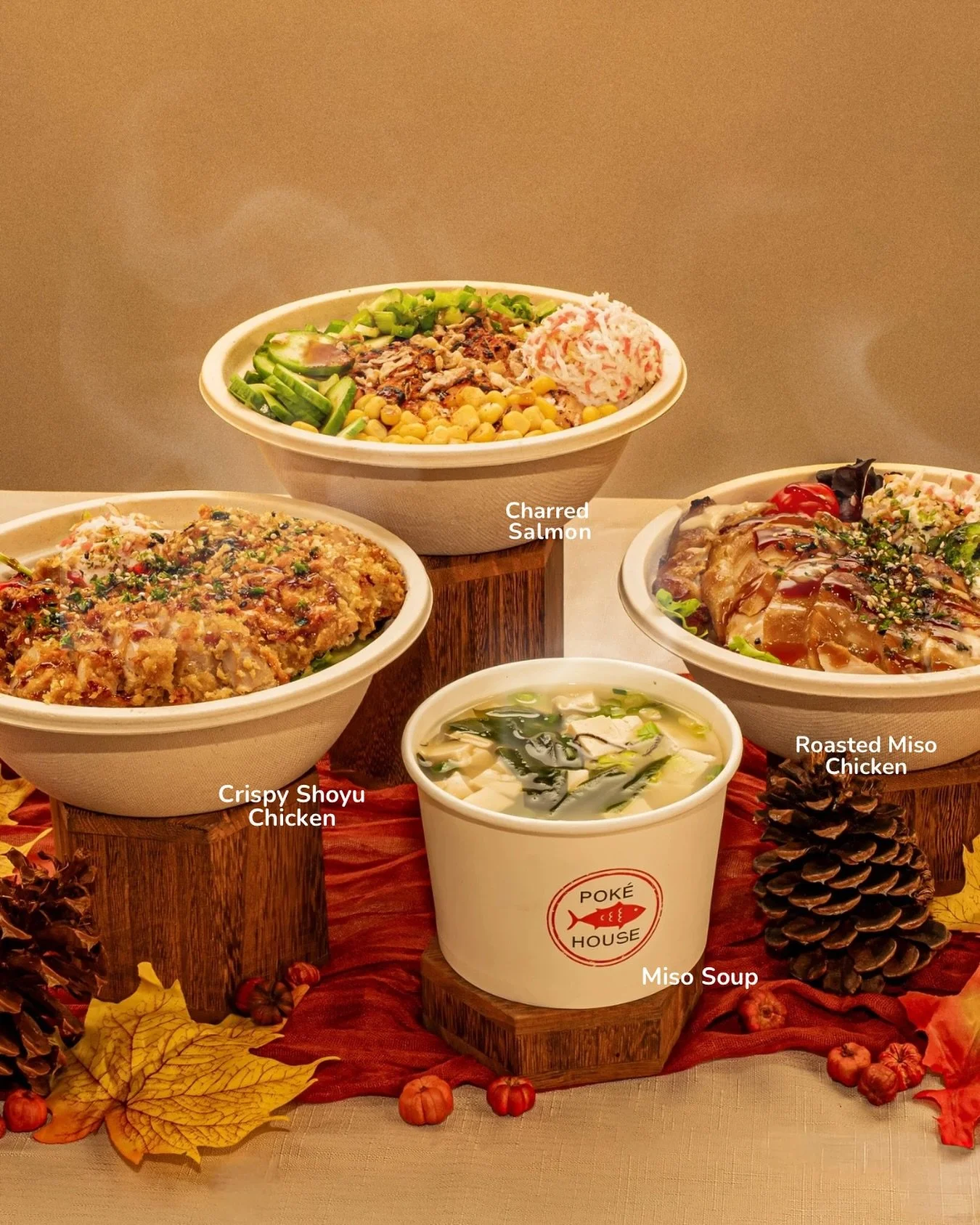 ITS TIMEEEE🎄☃️

Stay warm this season with our hot items 

🐟Charred Salmon 
🔥Roasted Miso Chicken 
🥣Crispy Shoyu Chicken 
🍲Miso Soup