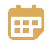 Yellow Calendar Icon for a Bend Oregon Excavation Company Website