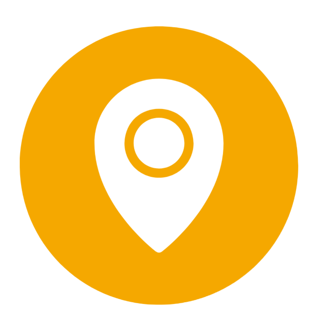 Yellow location Icon for the best Central Oregon Excavation Company's website.