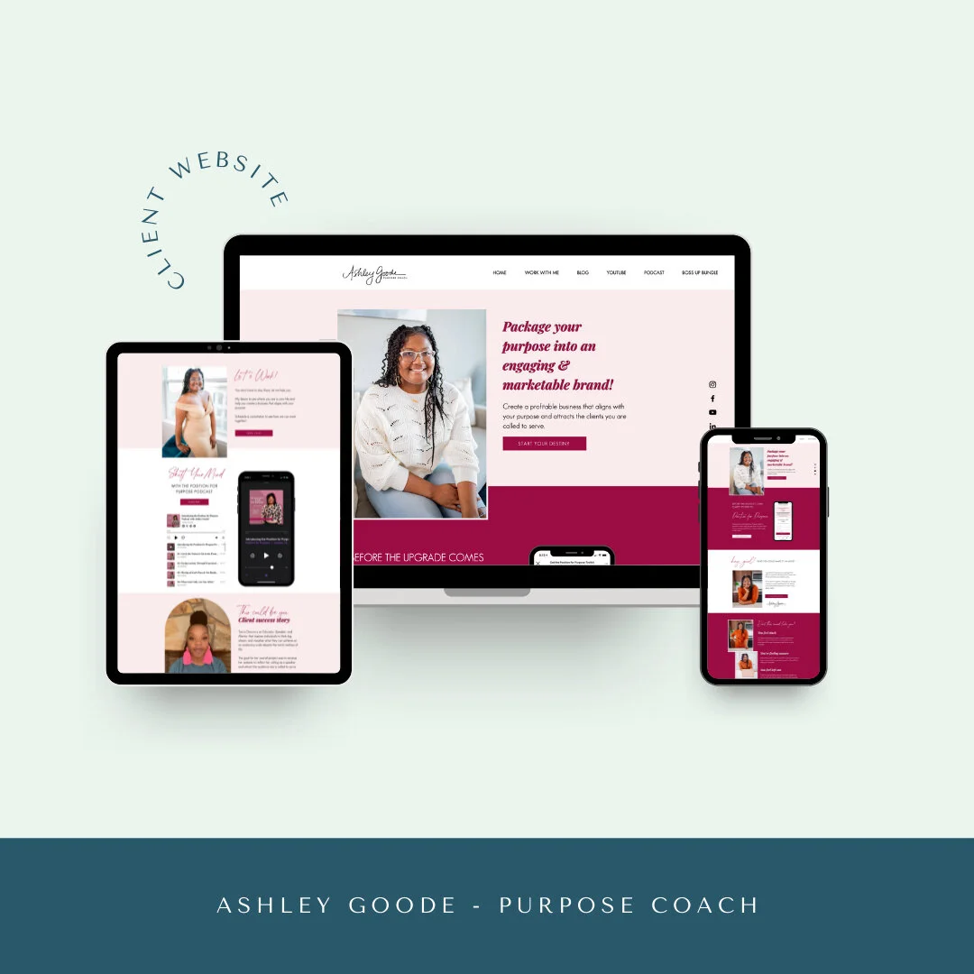 Check out a web design we did for our Co-Founder, @ashleymgoode 🤩
​​​​​​​​
We enjoy creating web designs for purpose-driven service providers! 💕​​​​​​​​
​​​​​​​​
Whether you're a coach, consultant, or course creator, we're ready to serve you! When 