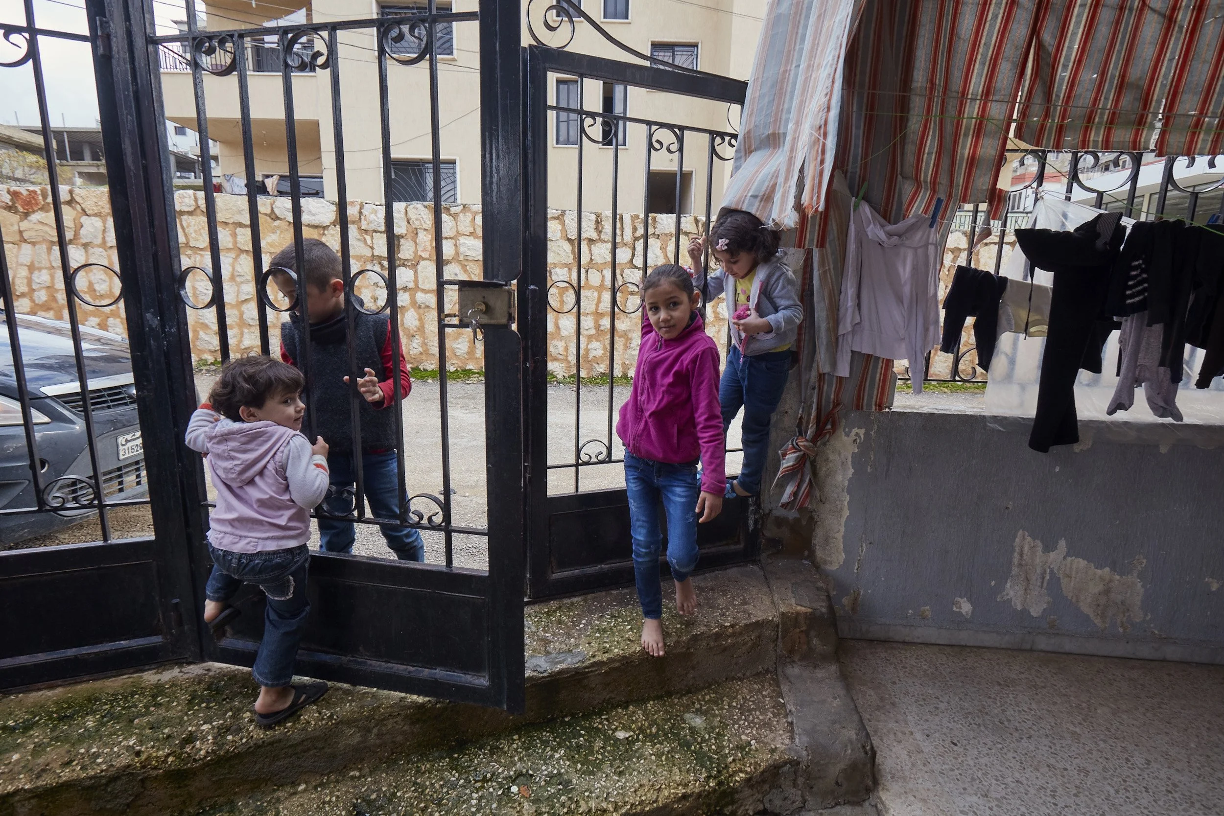 Lebanon-displaced people-Syrian refugee family