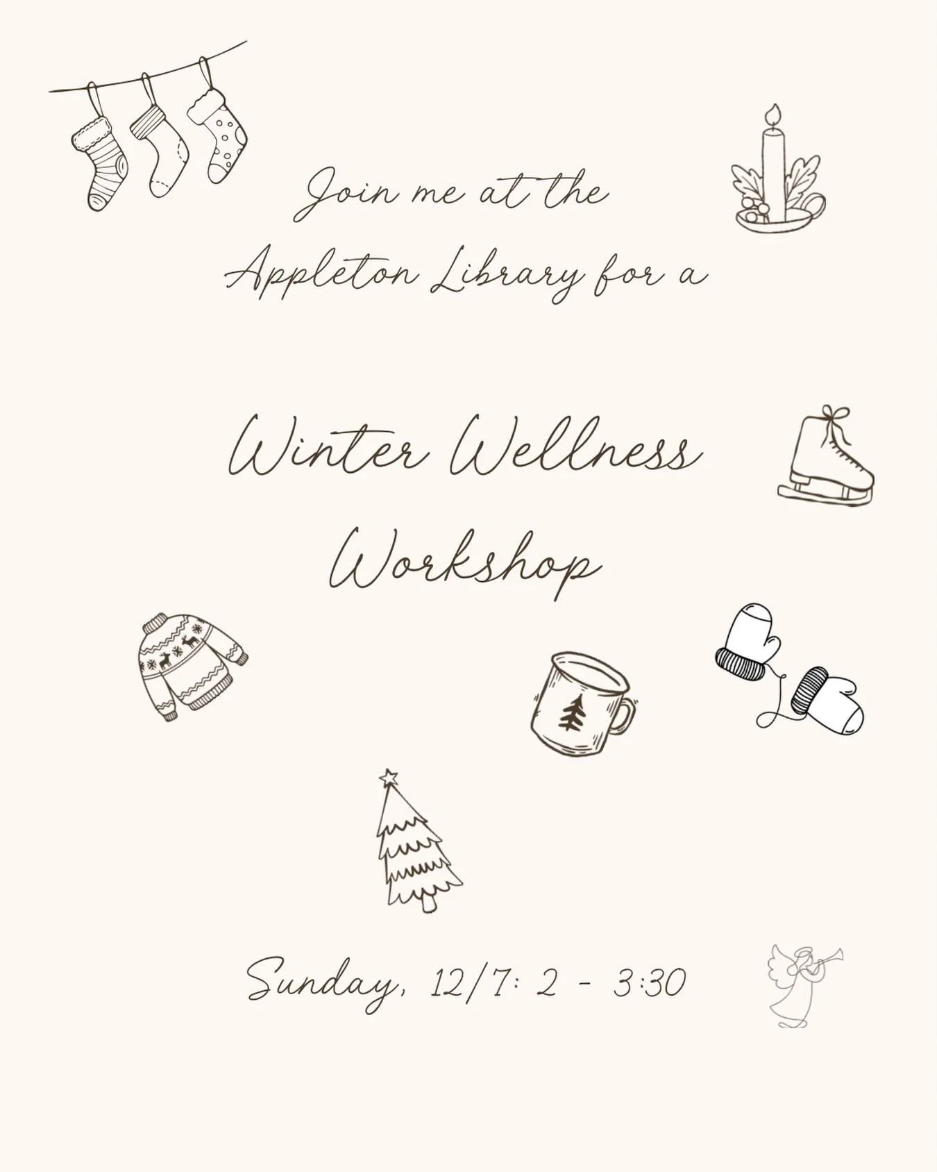 Today! 

I&rsquo;ll be at the Appleton library from 2-3:30 pm discussing circadian wellness, and particularly how to optimize your circadian rhythms in the winter. There will be plenty of time for discussion and Q &amp; A. Hope to see you there!