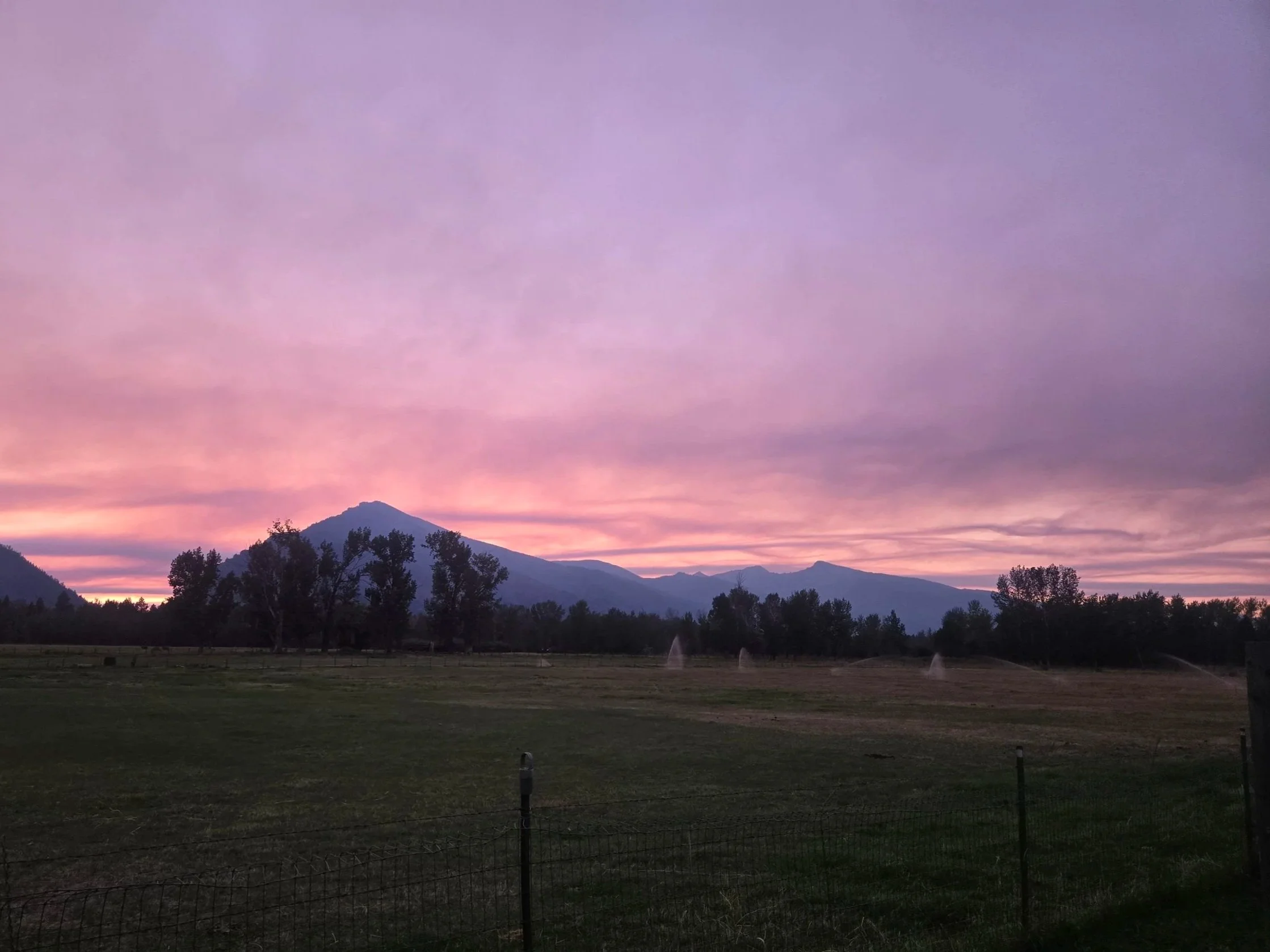 Mountains of Hamilton Montana.