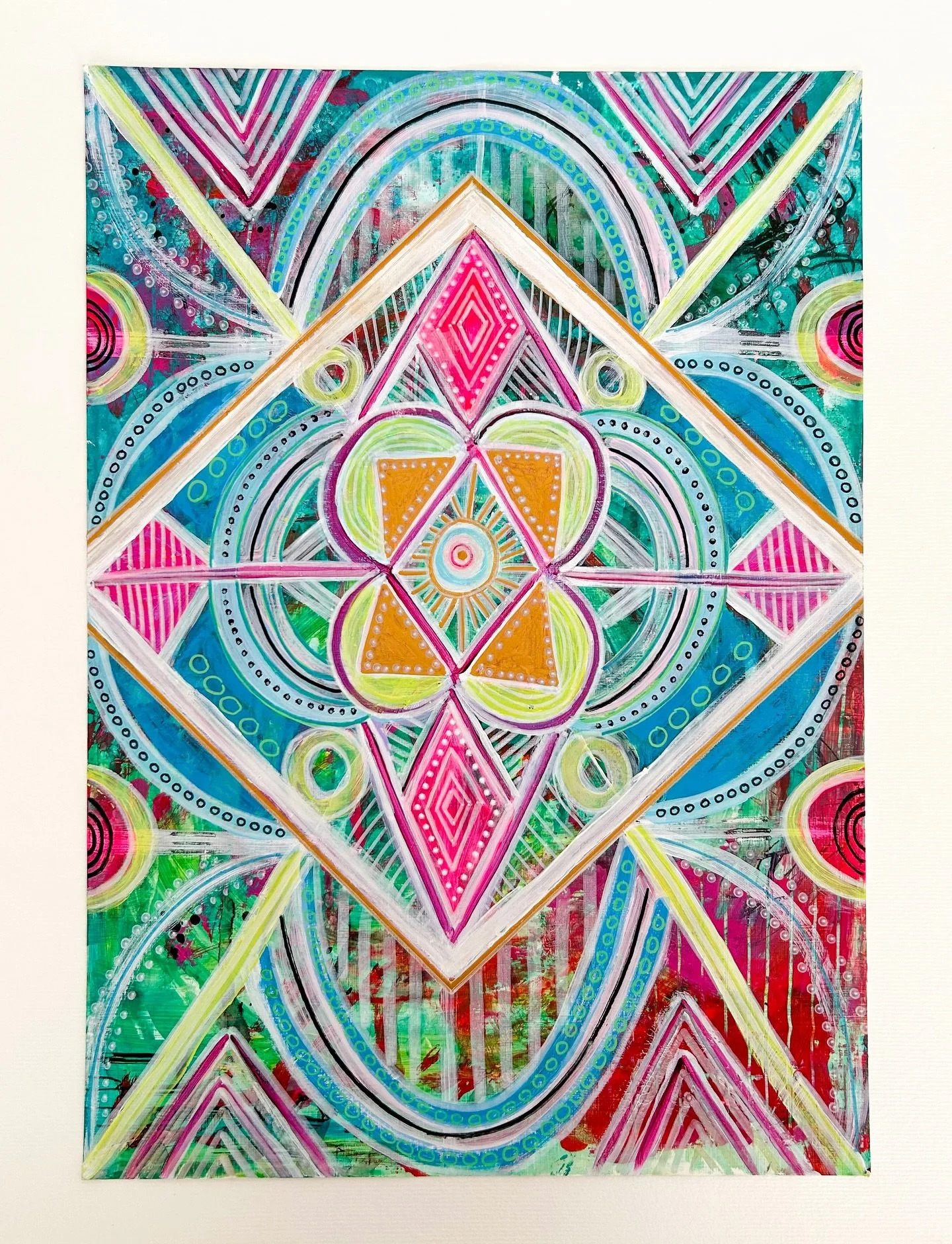 Terminei o Curso de Art Medicine Practitioner. Estas n&atilde;o s&atilde;o o tipo de pinturas que faria normalmente e no processo questionei-me se chegaria a algum lado. 
Parece que cheguei. Pelo menos, assim o sinto. 
Foi uma bela e inspiradora viag