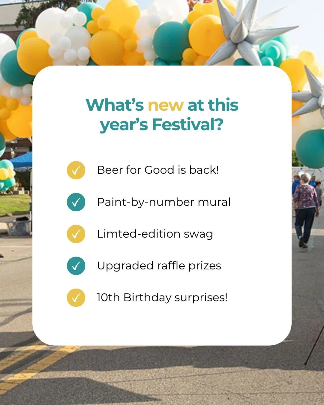 Can't let 10 years go by without some extra good fun!

#festivalforgood #socialenterprise