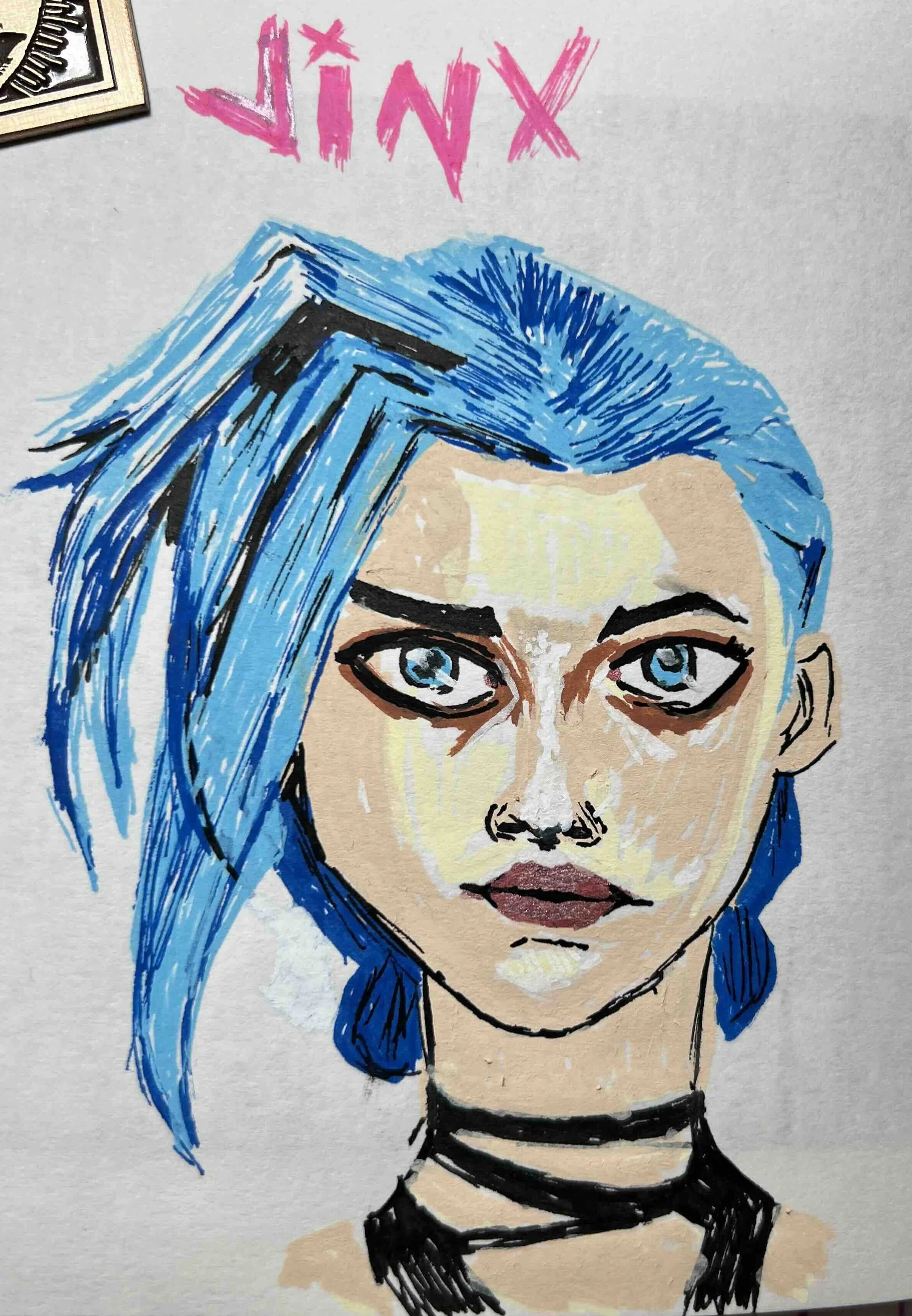 "Jinx" (2025) Acrylic Posca pens