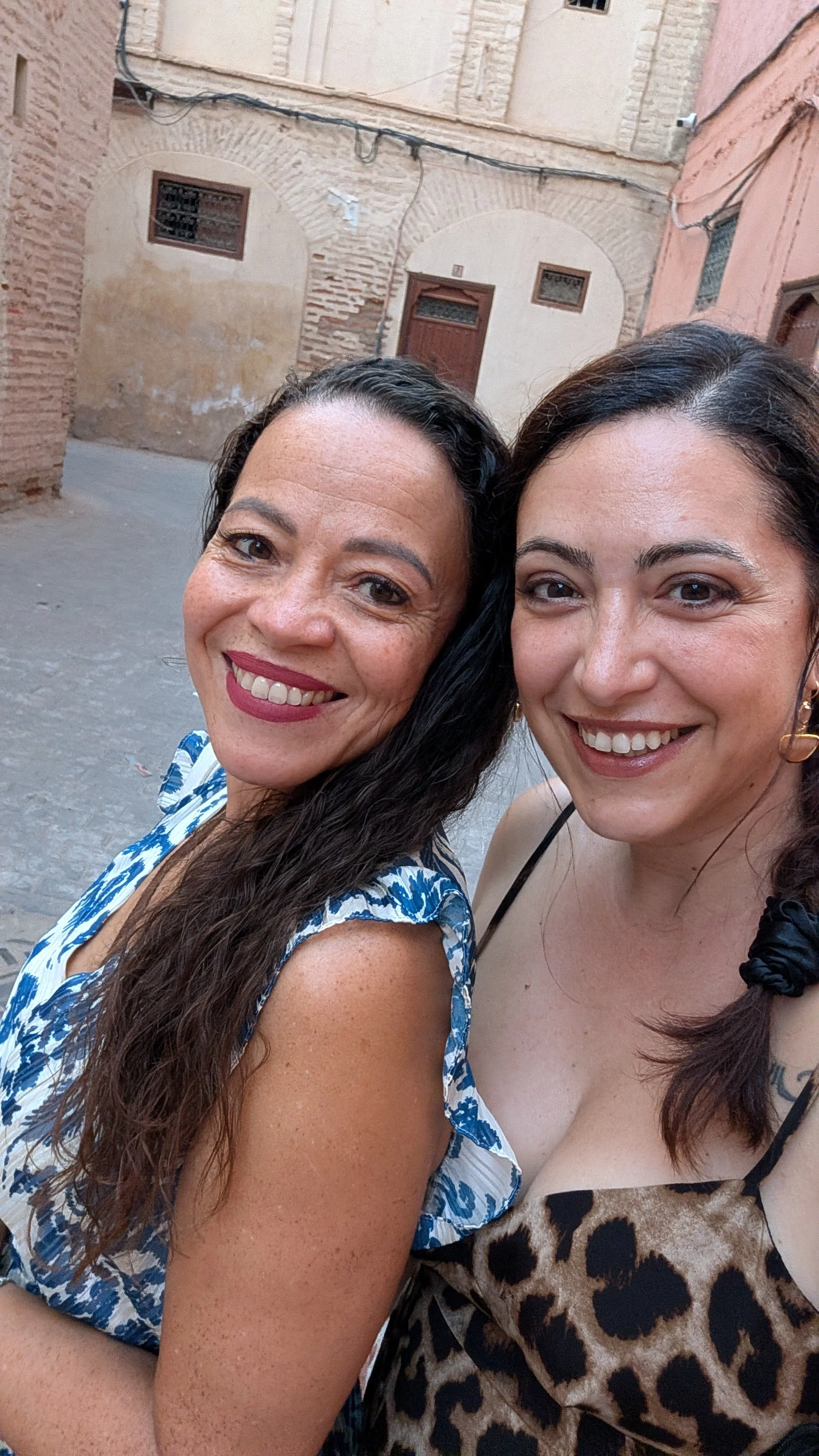 Nelcy et Emily à Marrakech