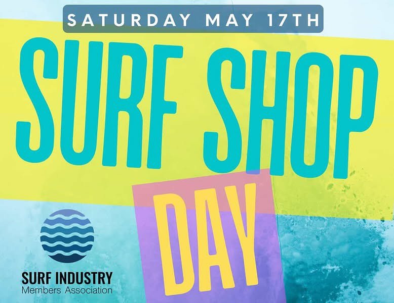 Did you know this Saturday is Surf Shop Day? Stop by our shop (and/or any shop you can make it to) to show your love and support for surf shops! 

We&rsquo;ll be open 11-4 with a few new and used additions to the board rack and who knows what else&he
