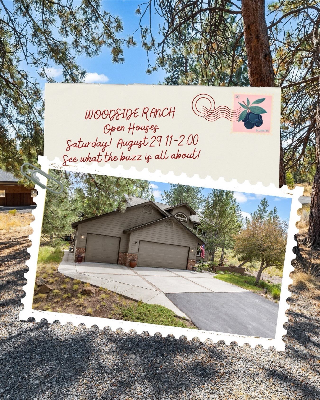 I&rsquo;m hosting an open house at my Woodside Ranch listing on 2 acres this Saturday! 
The really good news is my friends @mrbendrealestate and @bend_or_realtor are also holding their listings open. Three great homes to see on big private lots in on