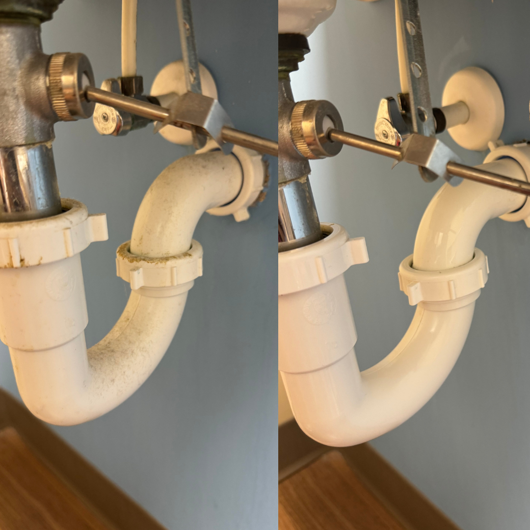 Before and after cleaning at a pharmacy 
in Moore, Montgomery, and Randolph Counties.