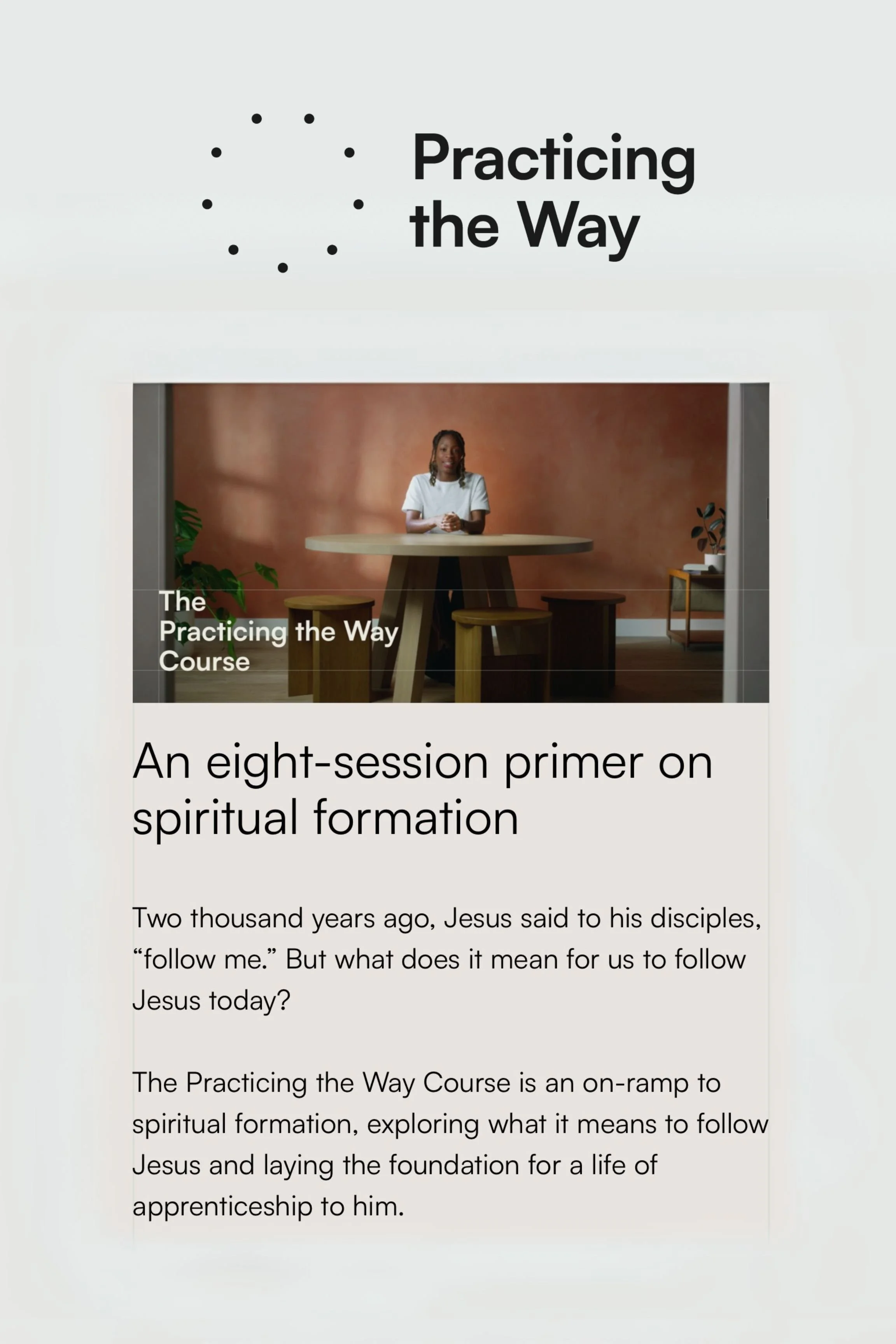 Practicing the Way Course John Mark Comer