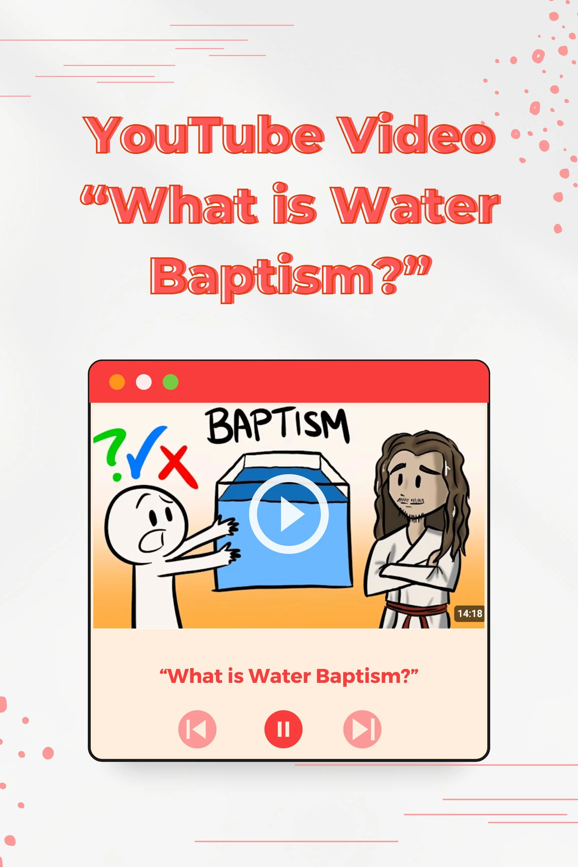 What is Water Baptism YouTube