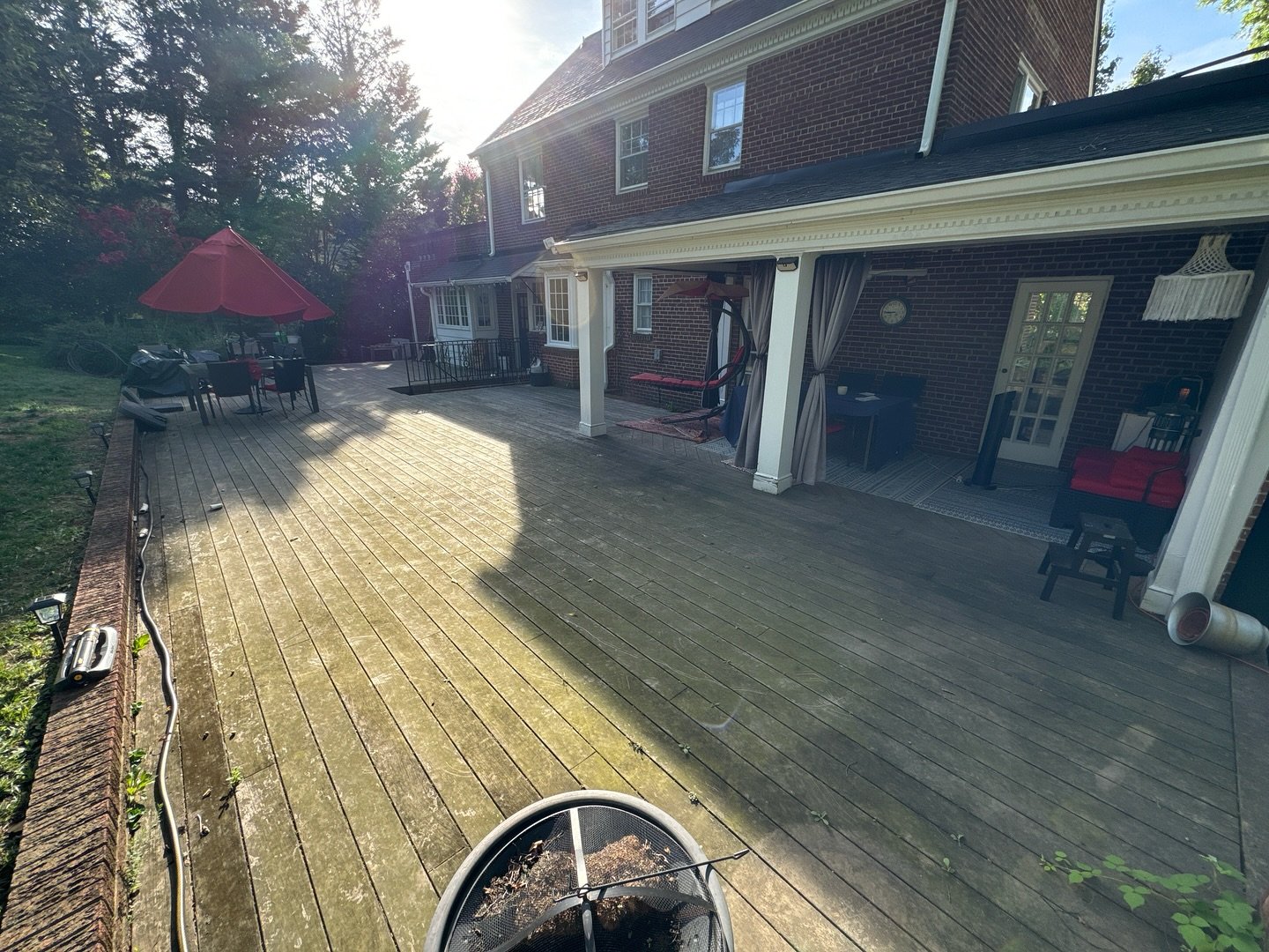 Ipe Deck Clean + Hardscape 

If you are interested in reviving your outdoor spaces, click the link in our bio to learn more about The Deck Dudes, what we specialize in &amp; request a FREE ESTIMATE today!

#thedeckdudes #powerwashing #deckrestoration